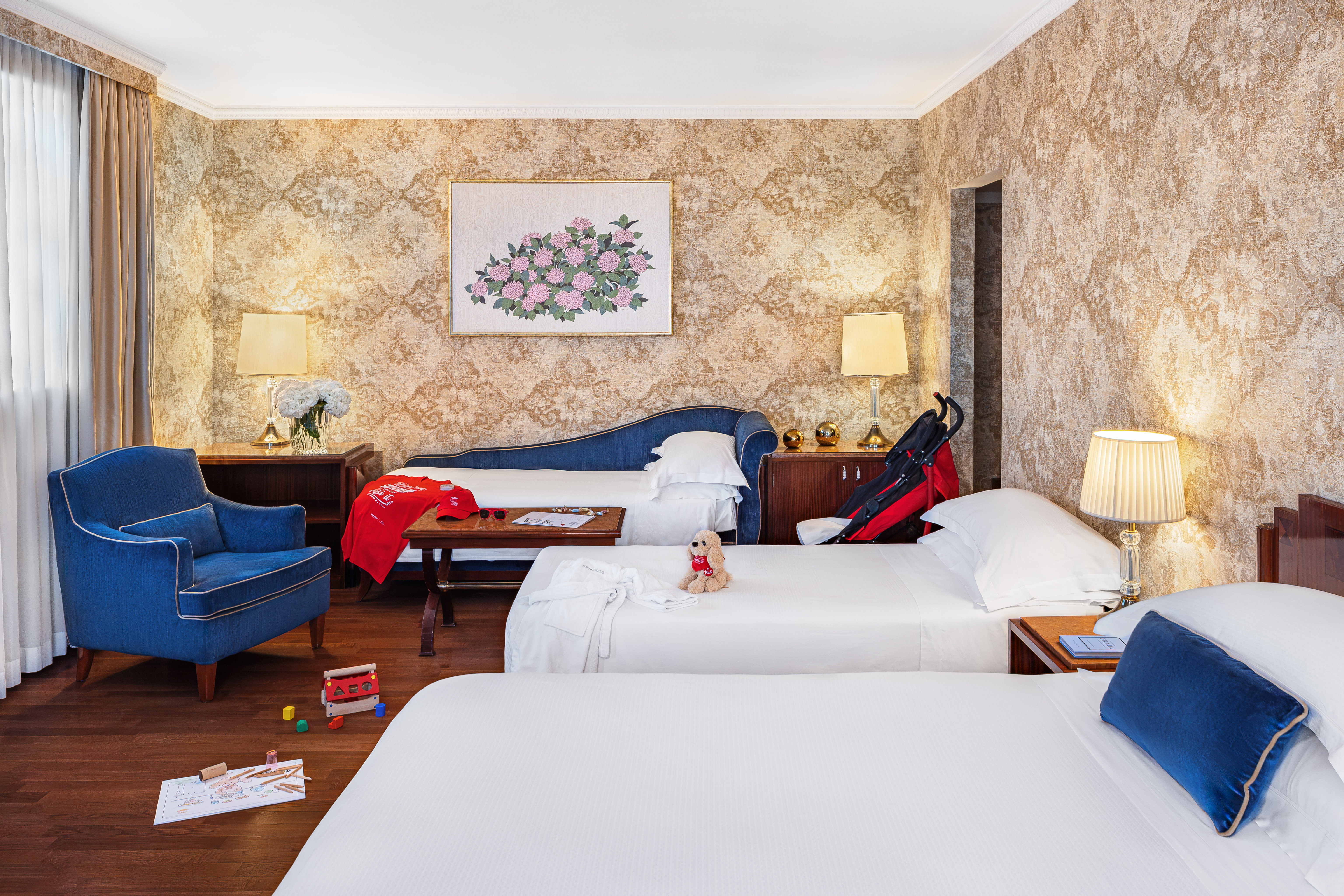 غرفة عائلية بسرير مزدوج، Starhotels Du Parc 3/6