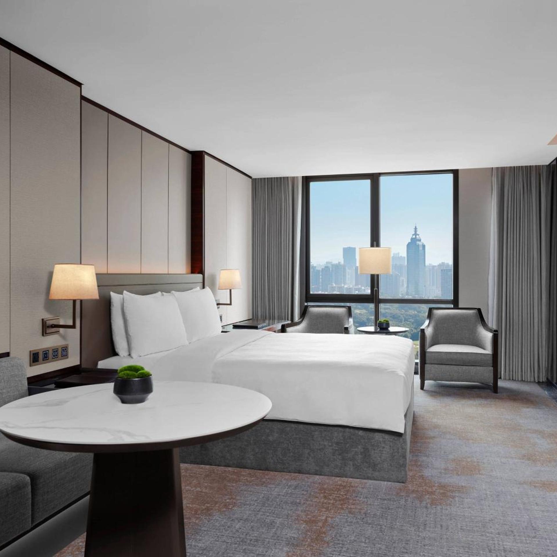 غرفة ديلوكس بسرير كينج في طابق مرتفع، Jw Marriott Hotel Shenzhen 3/9