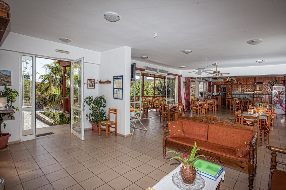 Lobby at Ammoudi Hotel, Agios Vasileios