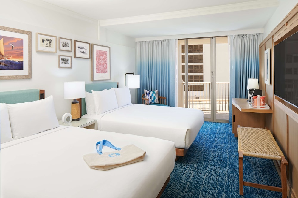 ROOM, 2 QUEEN BEDS, OCEAN VIEW, PACIFIC TOWER