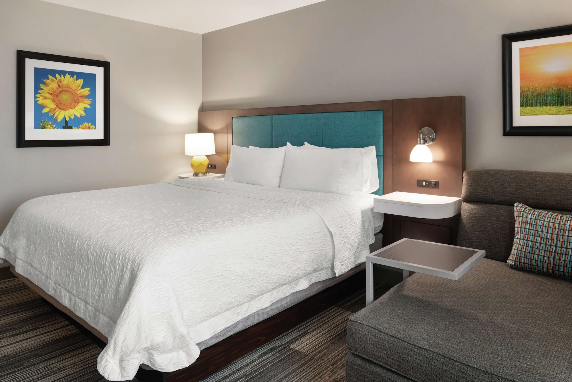 جناح استوديو بسرير كينج مع أريكة، Hampton Inn Champaign Southwest 2/4