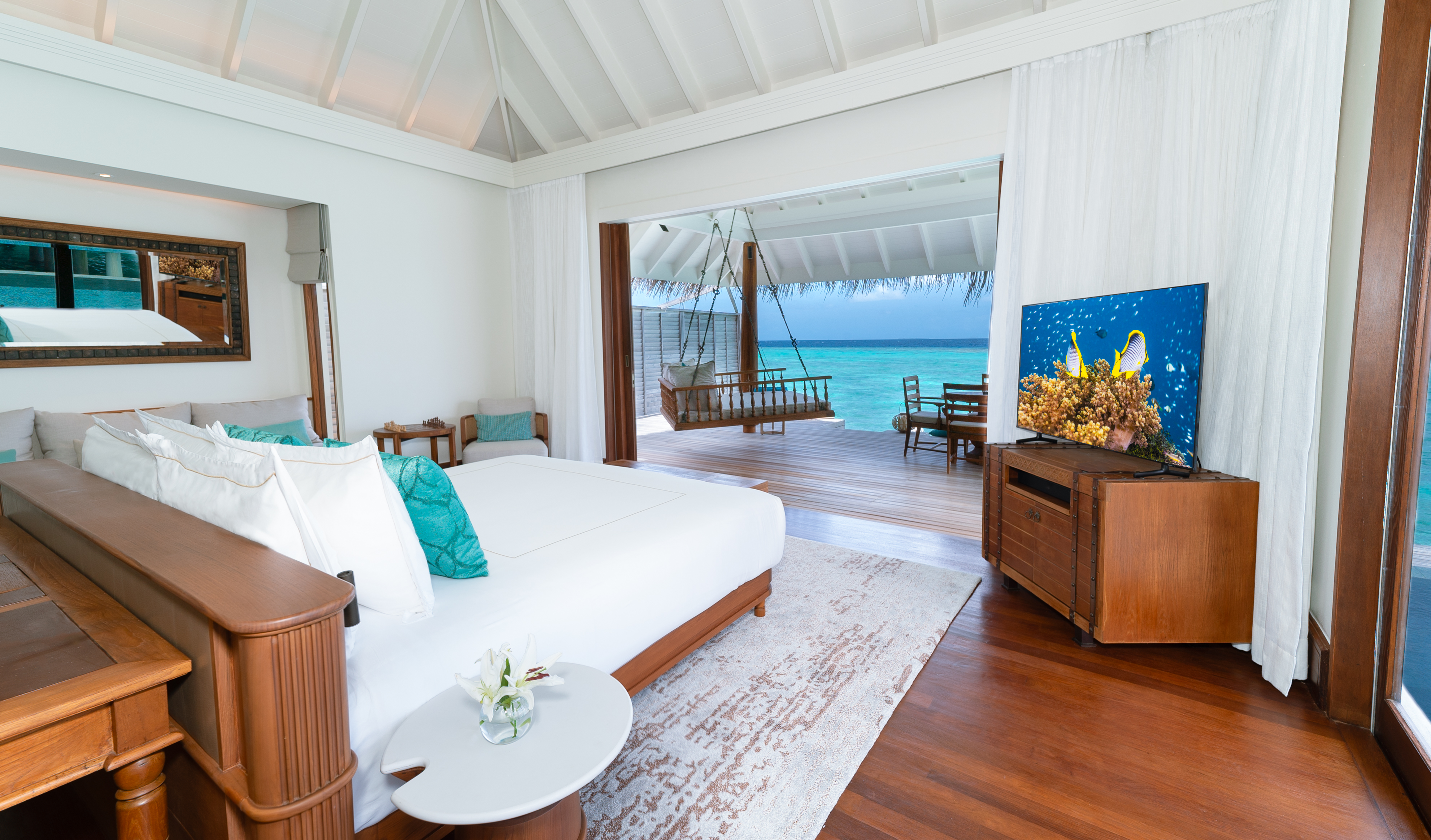 Sunset Over Water Pool Villa
