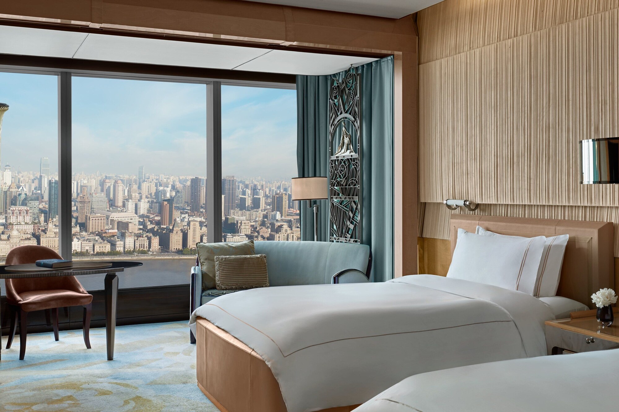 Bund, Club, 2 Double Beds, with View