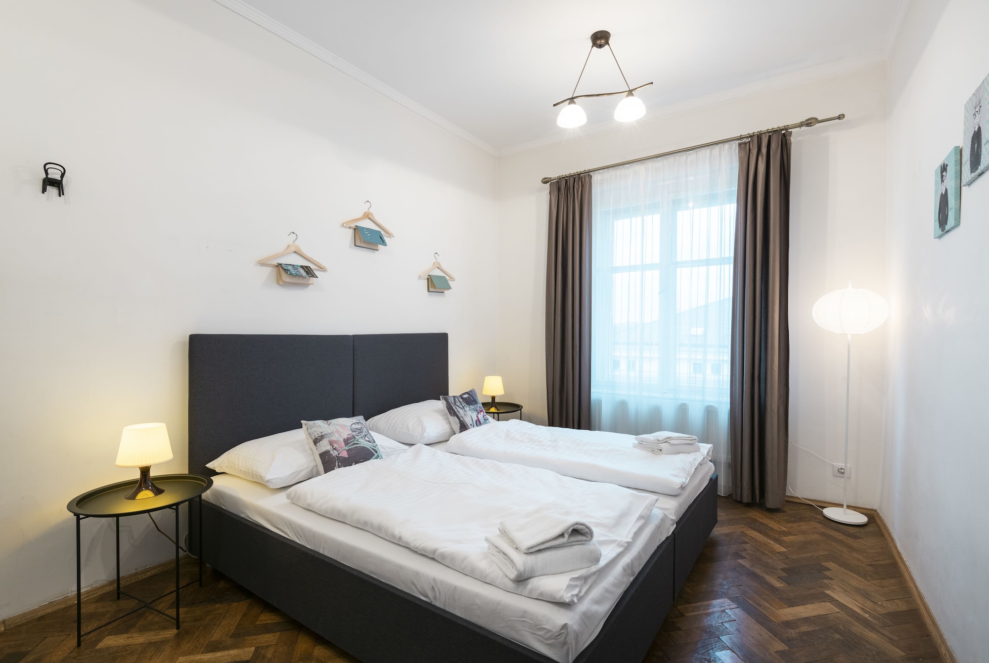 شقة متصلة بأسرّة بطابقين وثلاثة أسرّة بغرفتي نوم، Hybernska Apartments 2/10