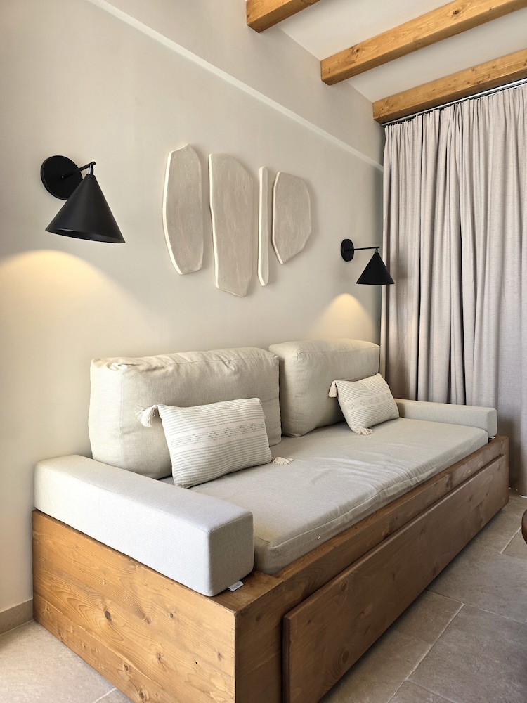 شقة بسريرين منفصلين مع سرير سحّاب إضافي مع أريكة، Aegean Houses 7/10