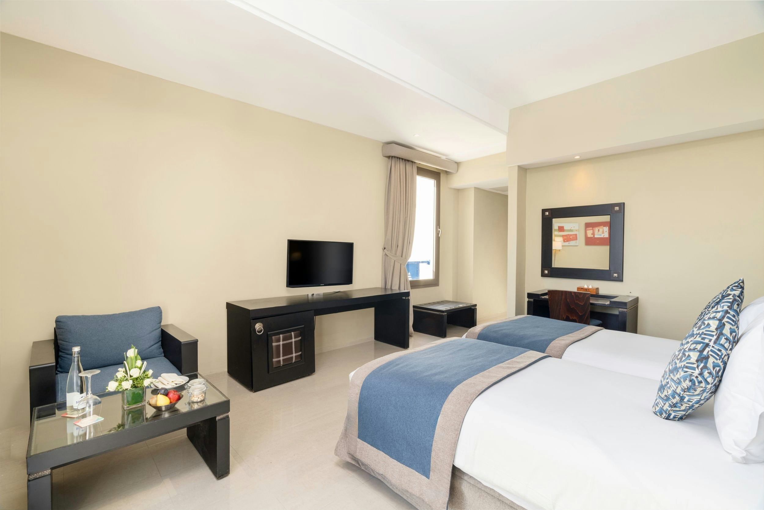 غرفة ديلوكس بسرير مزدوج بإطلالة على البحر، Atlas Essaouira Riad Resort 4/9