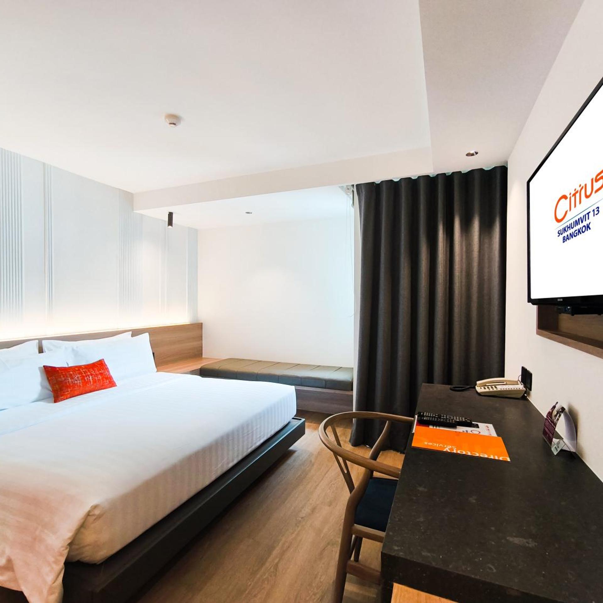 غرفة بريميير بسرير مزدوج، Hotel Citrus Sukhumvit 13 by Compass Hospitality 4/7
