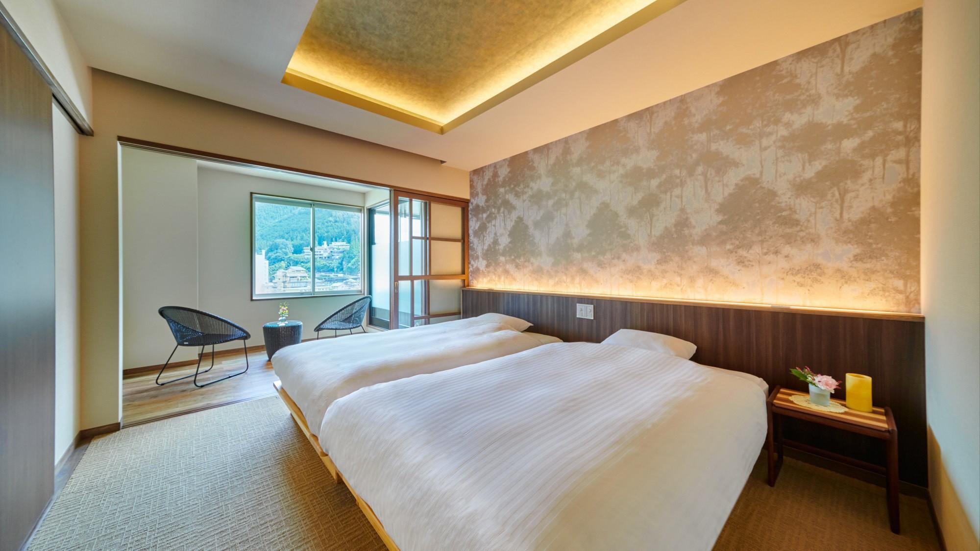 غرفة بحوض استحمام