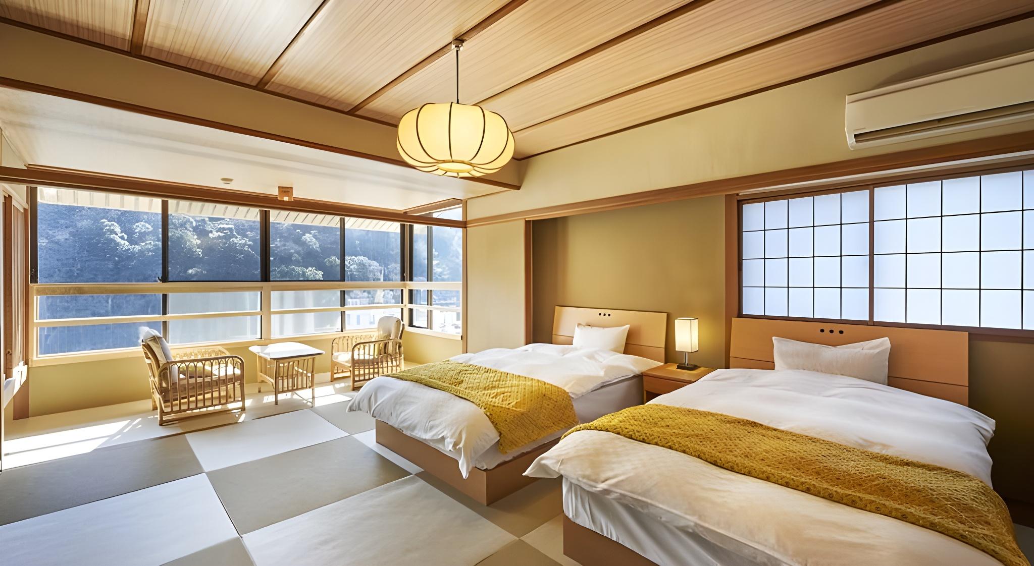 Semi Room, Japanese, Twin Beds