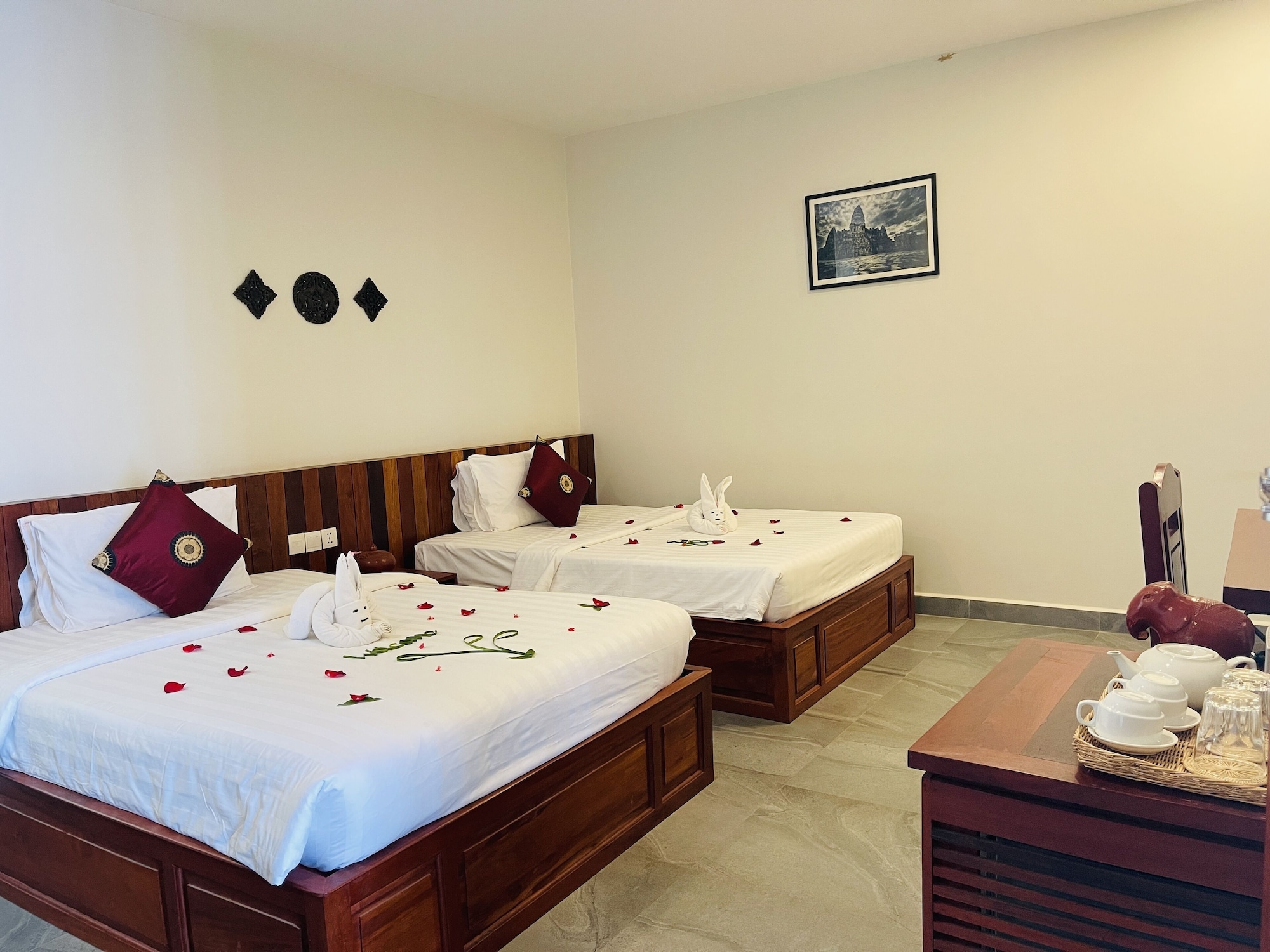 استوديو بسريرين منفصلين، Indra Angkor Residence 6/10