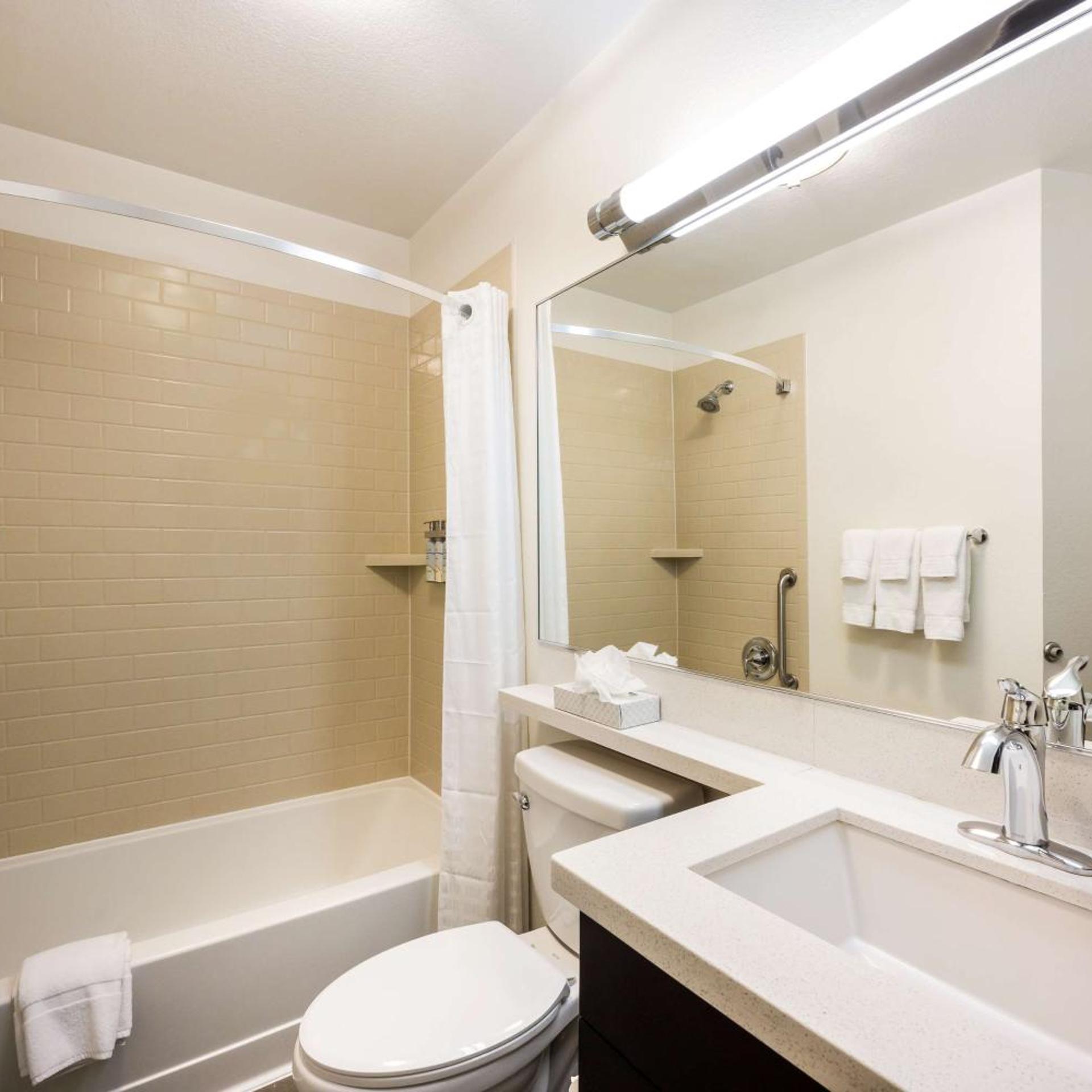 جناح بسرير كوين بغرفة نوم واحدة بحوض استحمام لذوي الإعاقة، Sonesta Simply Suites Houston Nasa Clear Lake 3/9