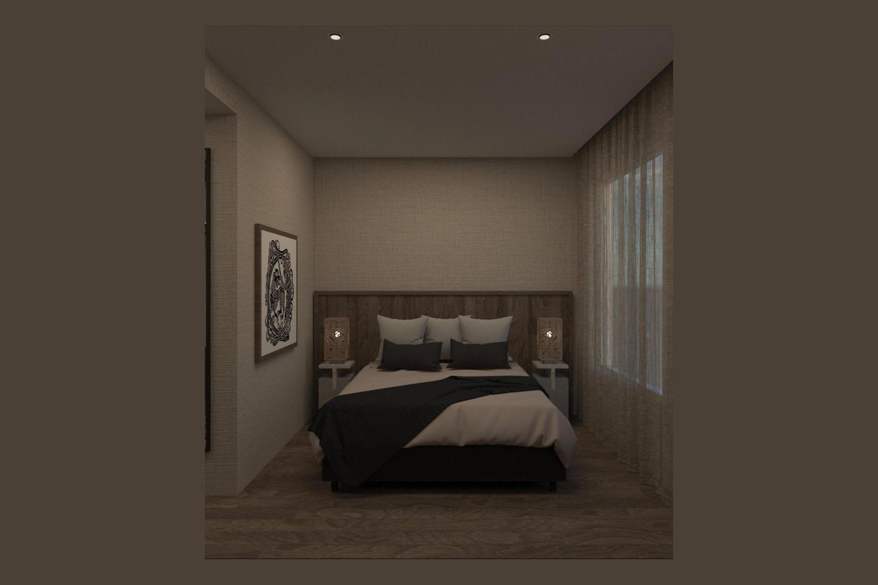 Deluxe, Queen Bed, Lateral Side Sea View