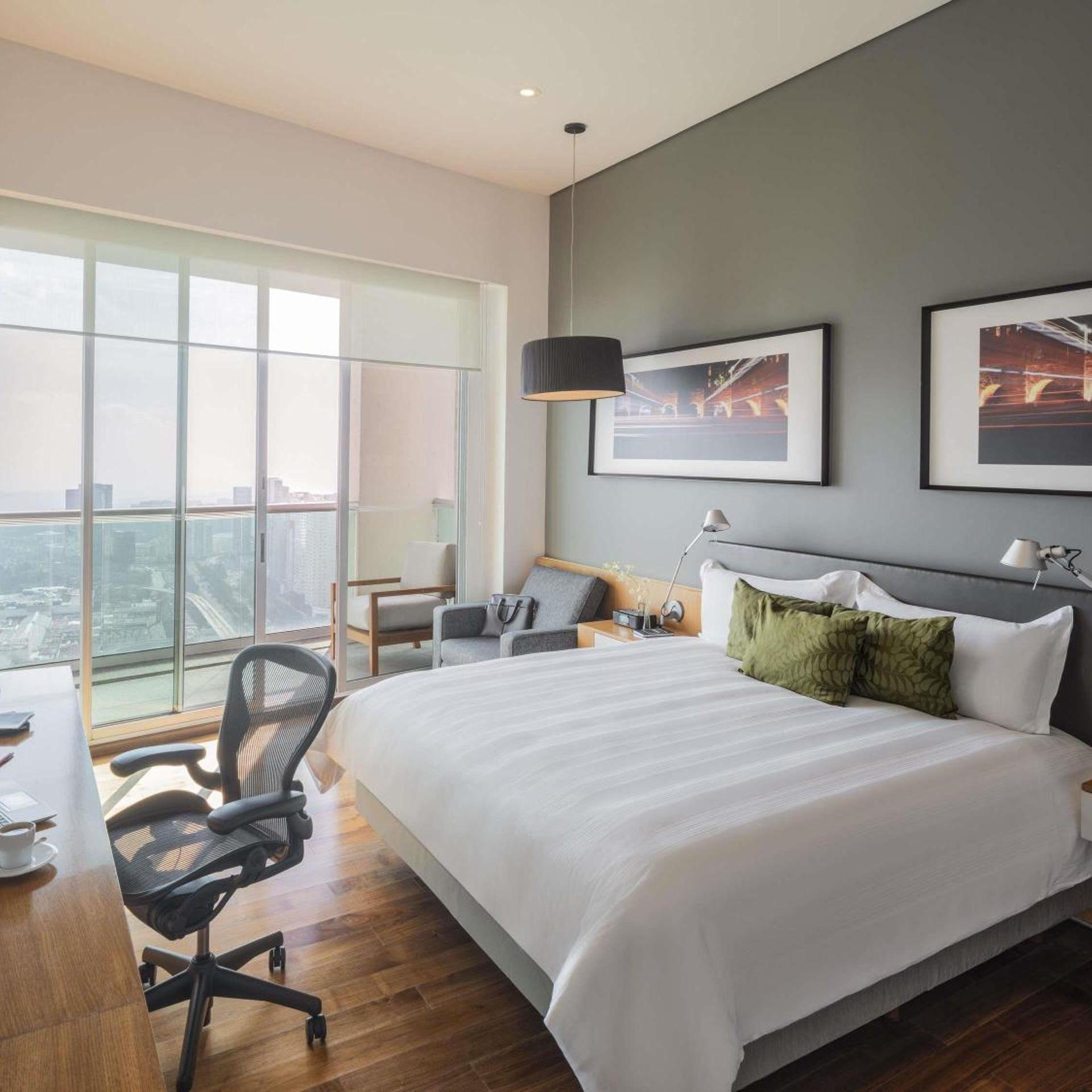 جناح استوديو بسرير كينج بشرفة بإطلالة، The Paragon Hotel Mexico City Santa Fe by Accor 7/10