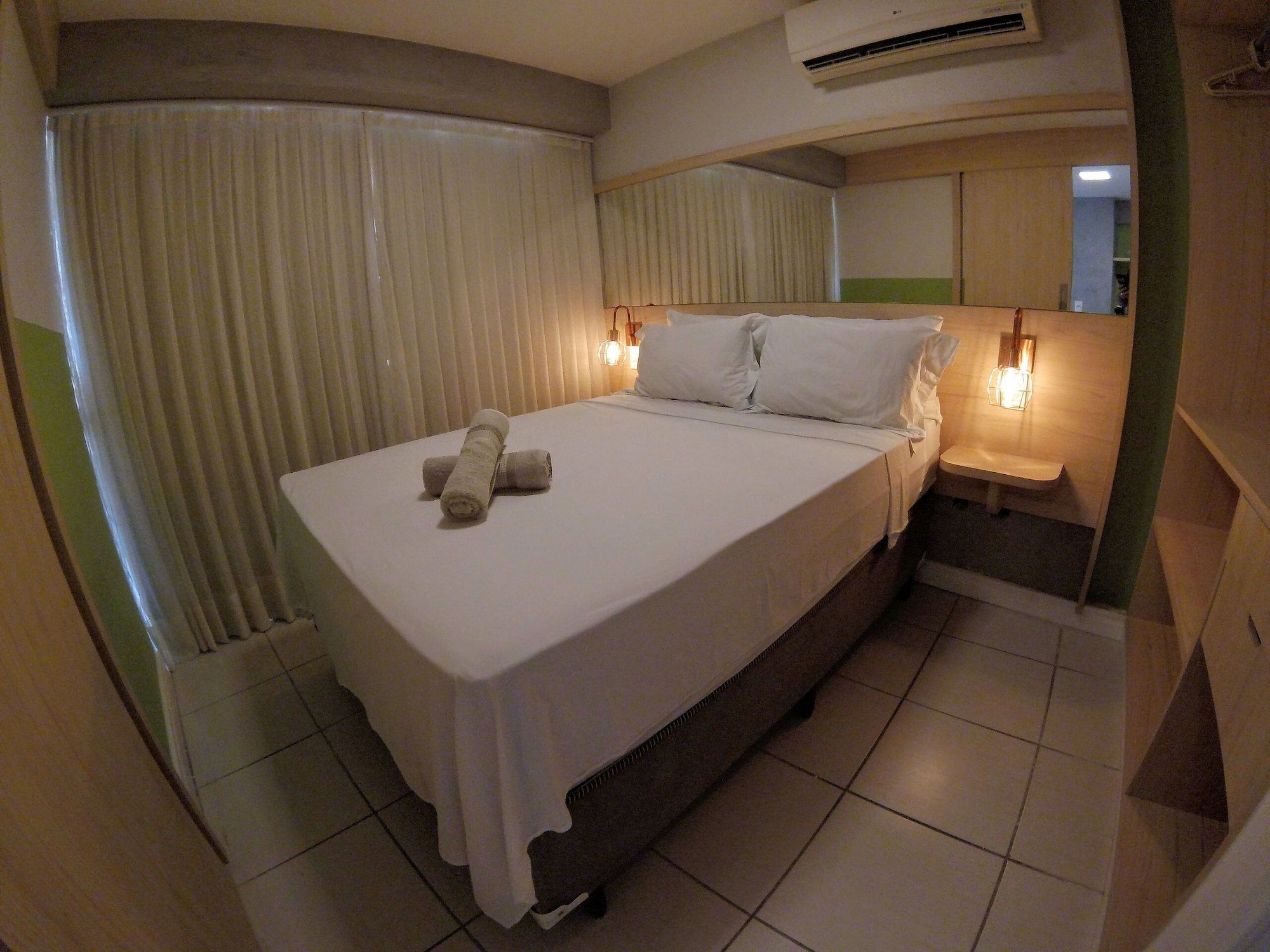 شقة بريميوم بسريرين مزدوجين مع أريكة، Apartamento Na Praia Iracema 100M Do Mar 10/10