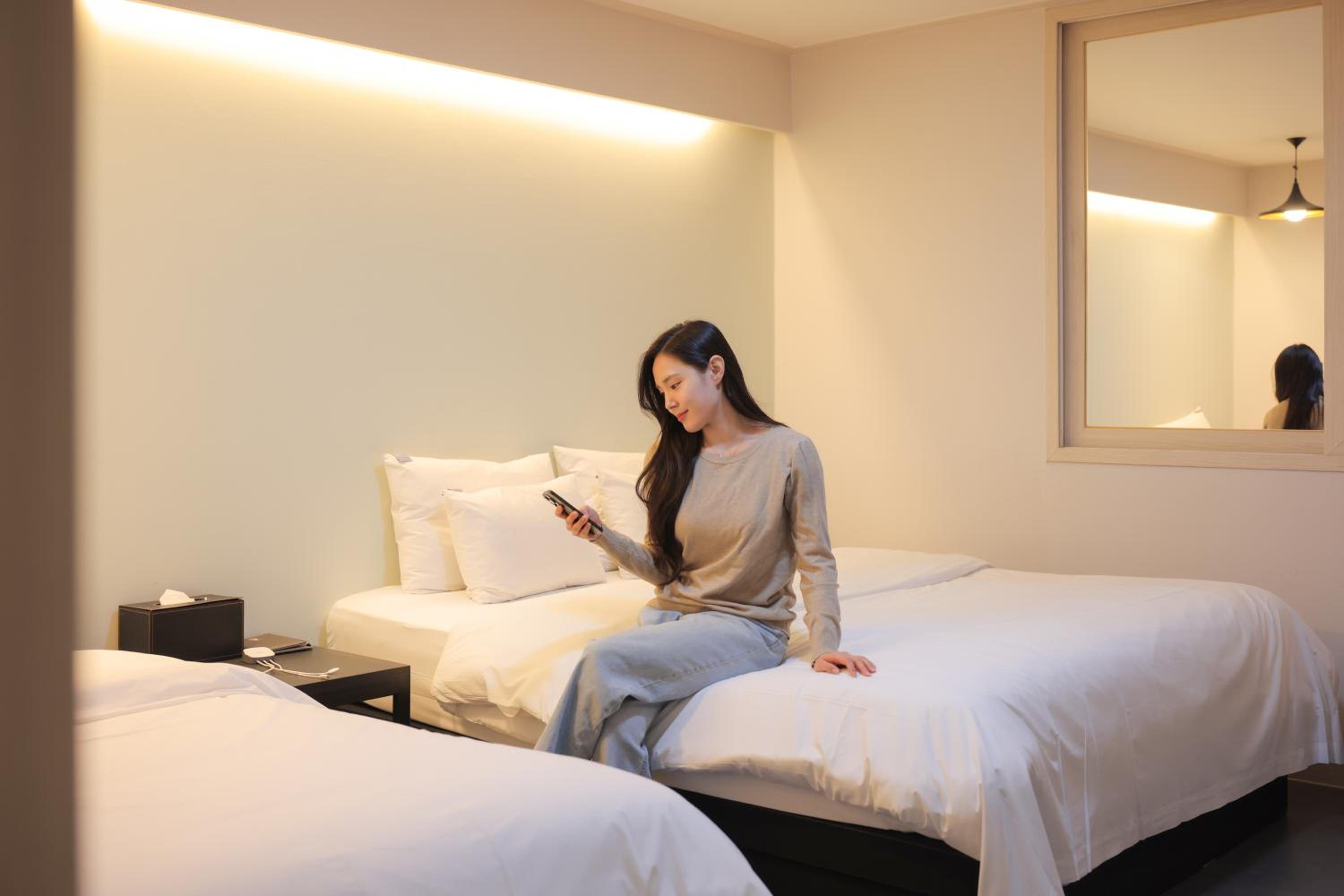 غرفة بسريرين منفصلين، Vip Hotel Mok-Po 10/10