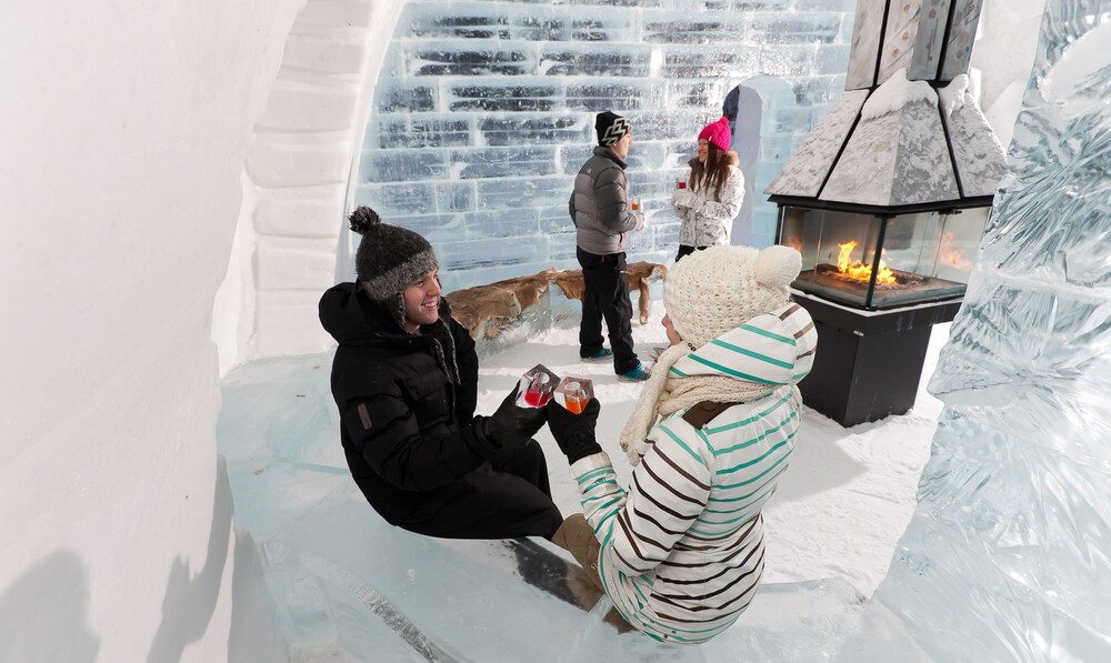 Lobby at Hotel De Glace (Ice Hotel), Saint-Gabriel-de-Valcartier