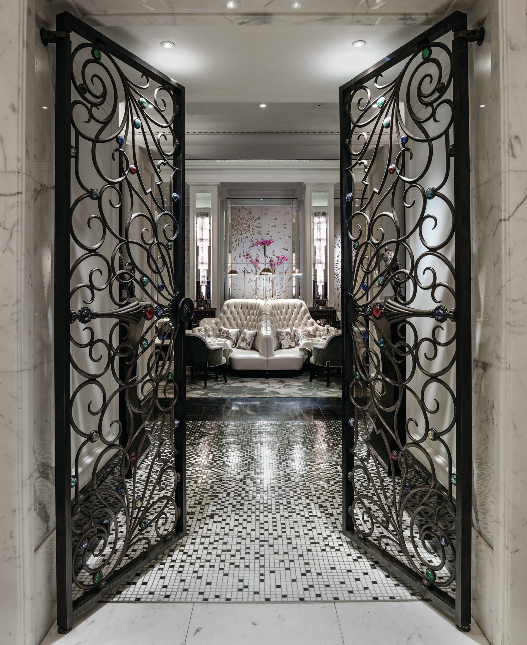 Lobby at The Langham London, LONDON