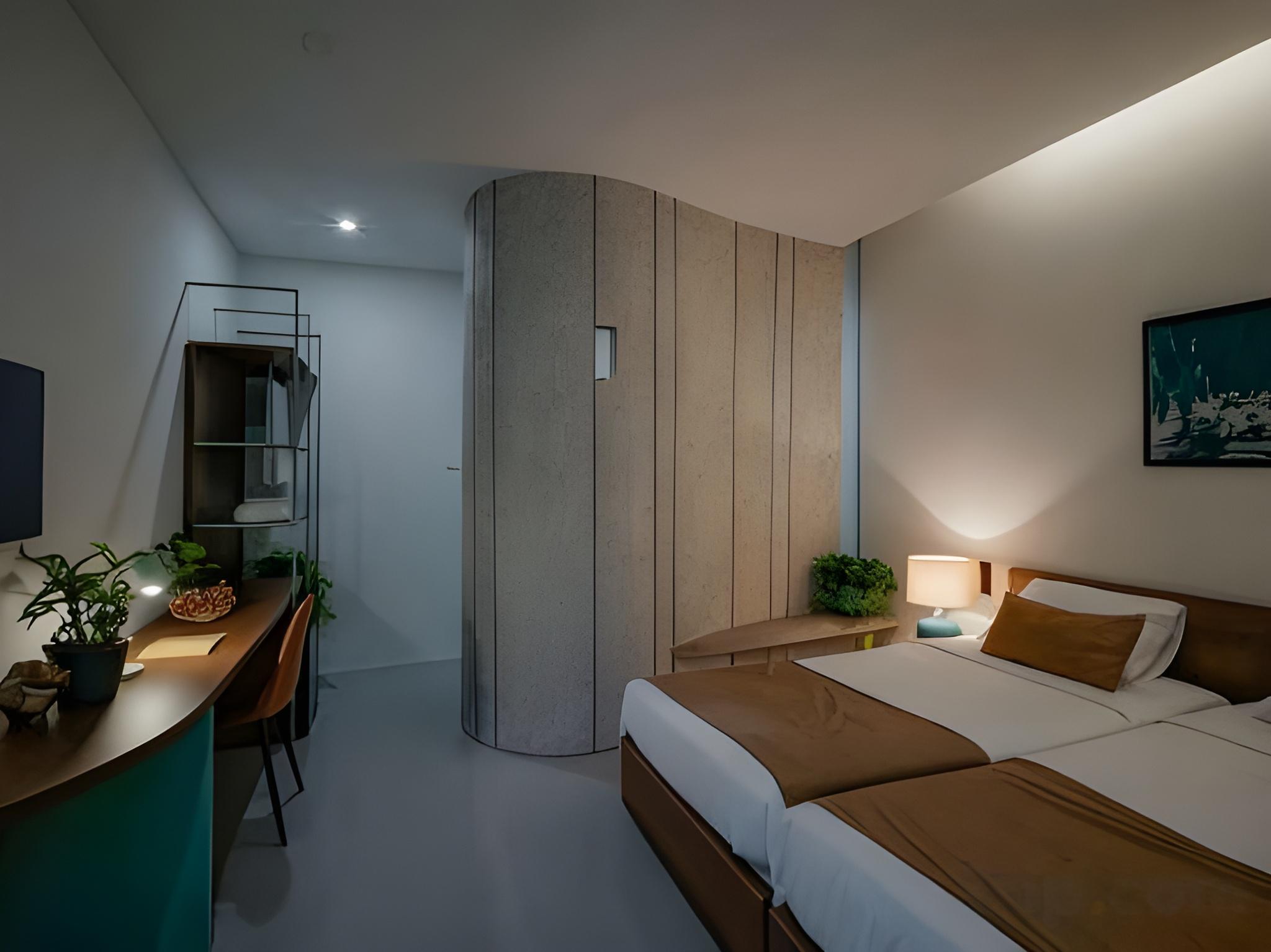 غرفة قياسية بسريرين منفصلين، La Memoria Hotel - City Centre 2/2