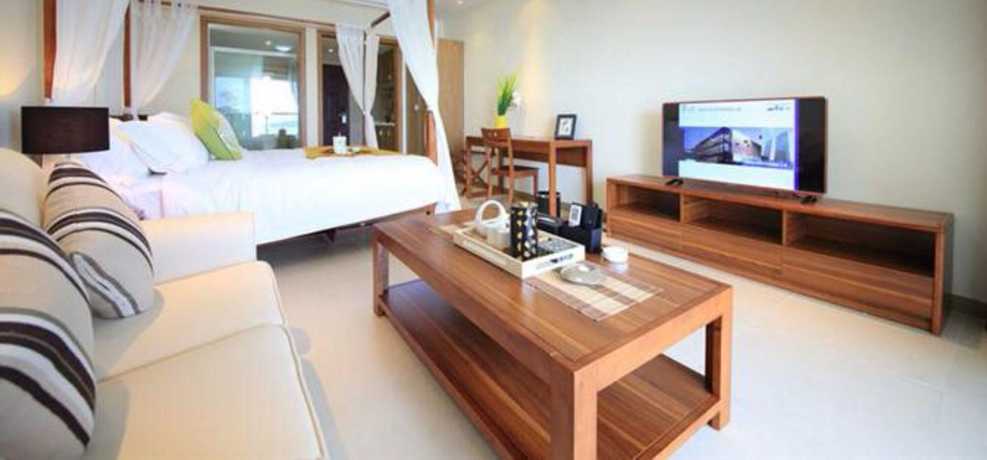 غرفة بريميير بسرير مزدوج بإطلالة على البحر، Estay Apartment Hidden Bay Huidong 2/2