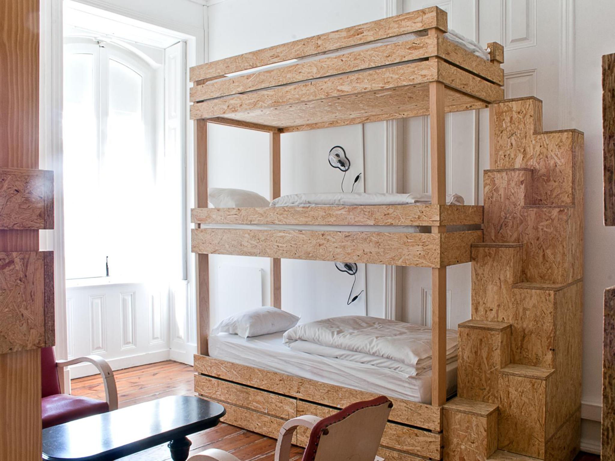 Bed in 9 Bed Female Dormitory Room