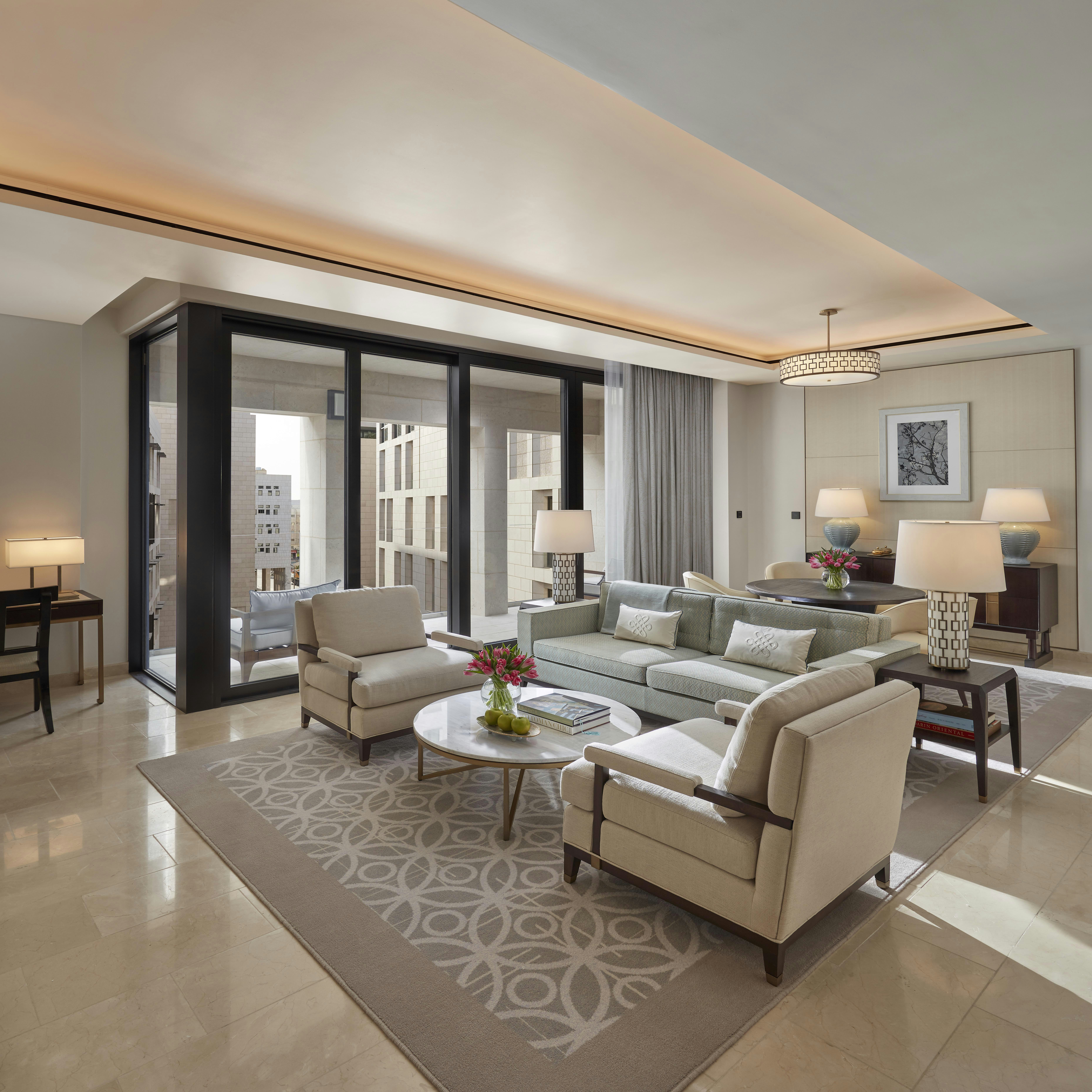 شقة بسريرين منفصلين وسريرين كينج بـ3 غرف نوم لذوي الإعاقة، Mandarin Oriental Doha 2/4