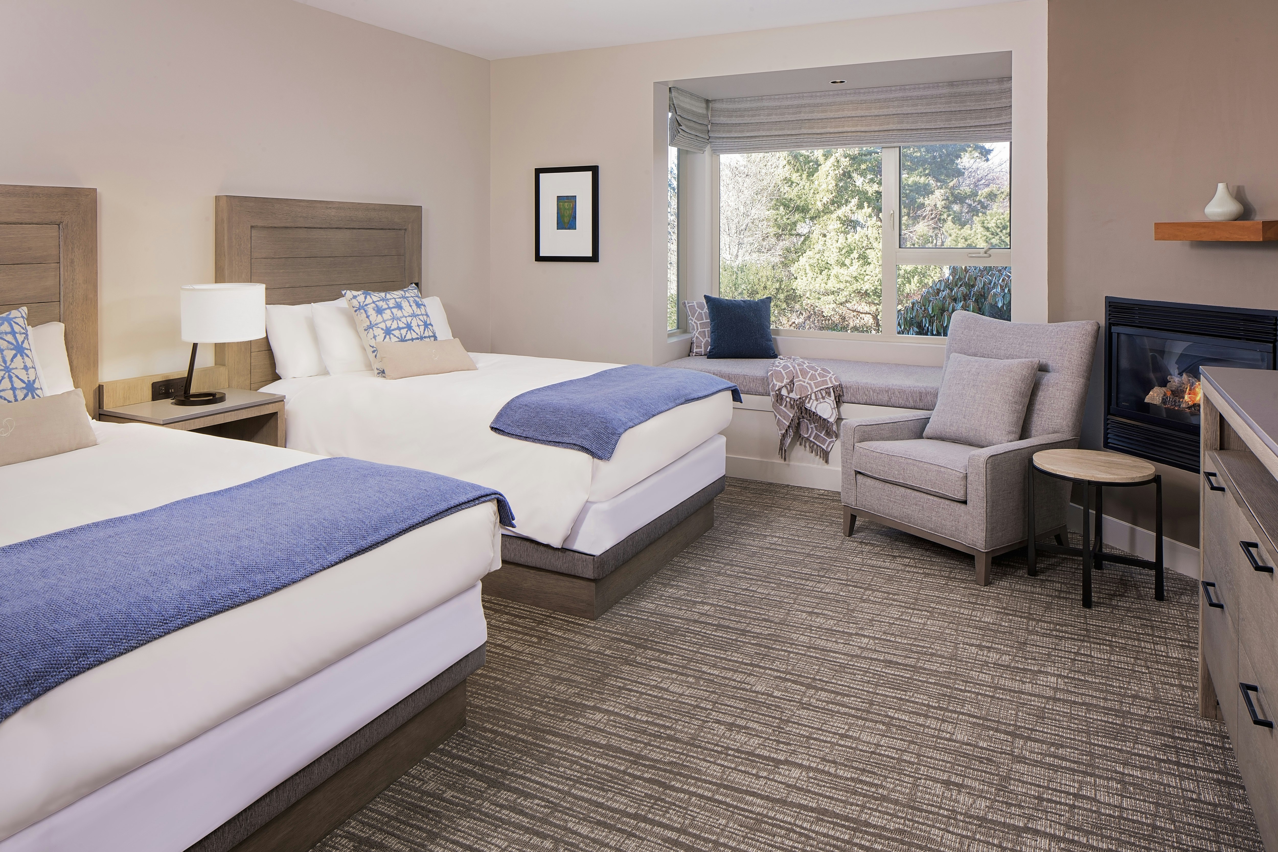 Room, 2 Double Beds, Partial Bay View