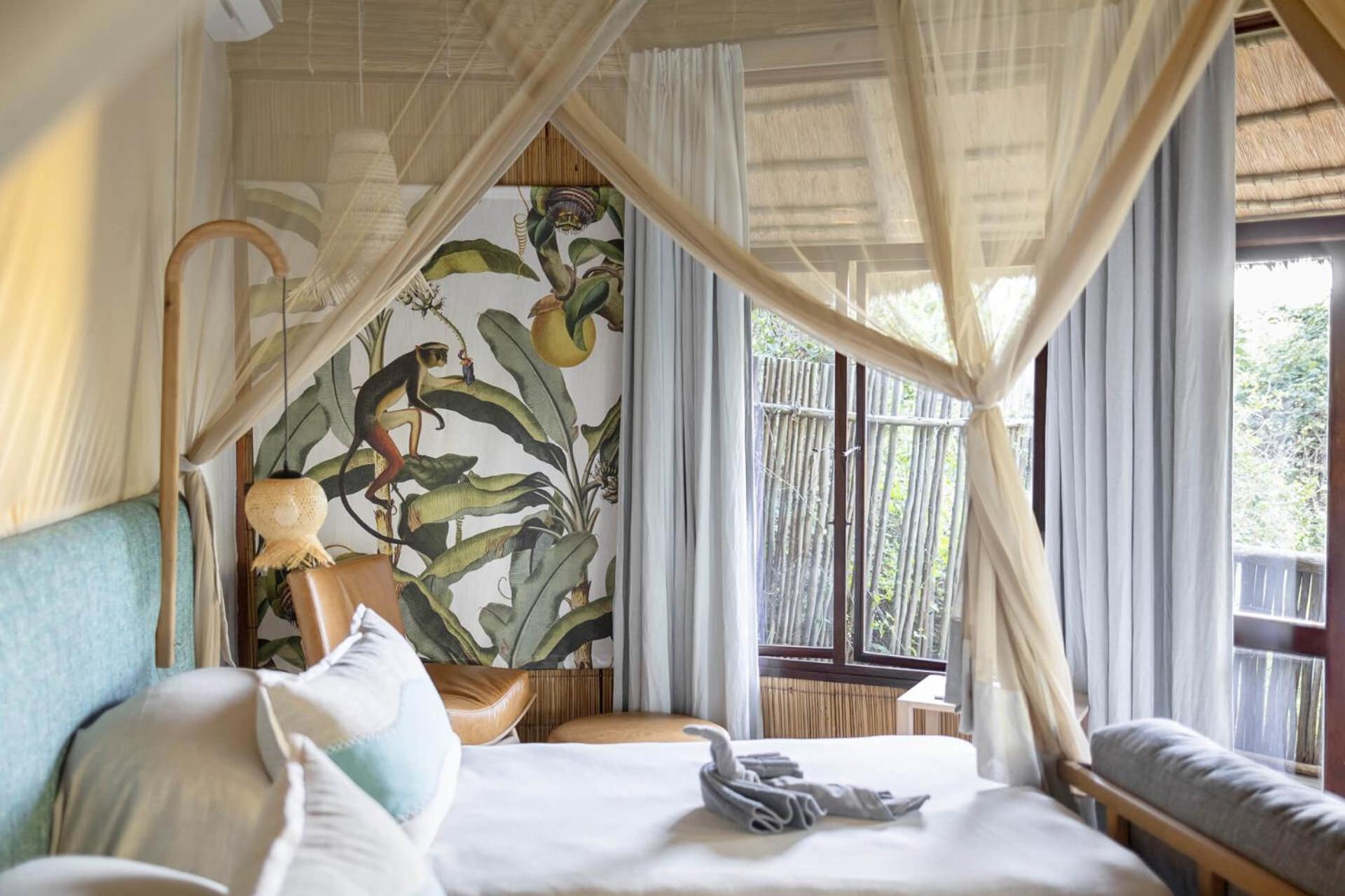 Room, Twin Beds, Forest View