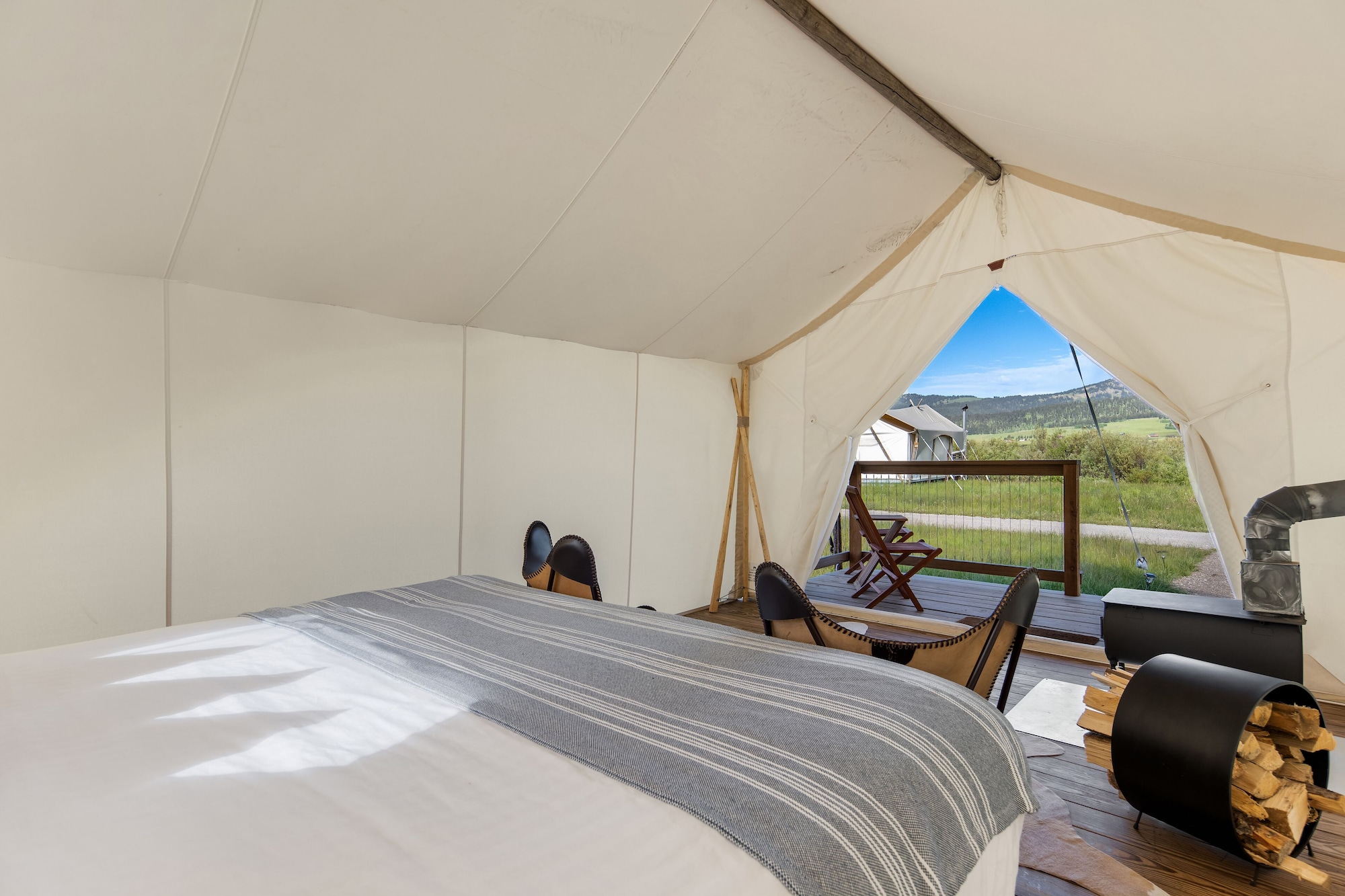 Safari, Tent, King Bed, Shared Bathroom
