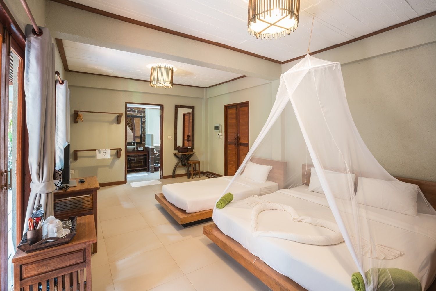 Room, Double Bed, Pool Side