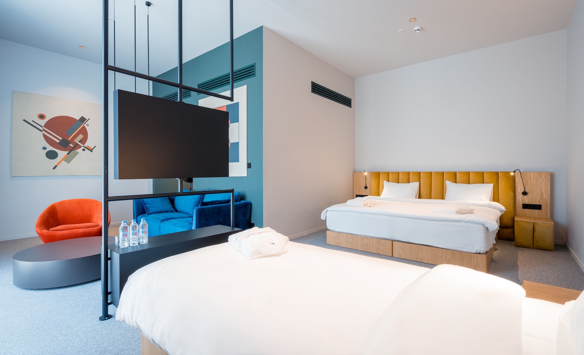 Triple, 1 King and 1 Single Beds