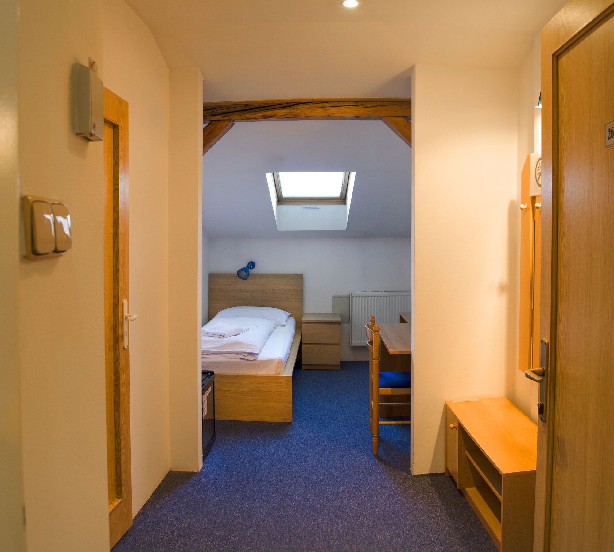 Room, Single, Single Bed, Private Bathroom, Attic