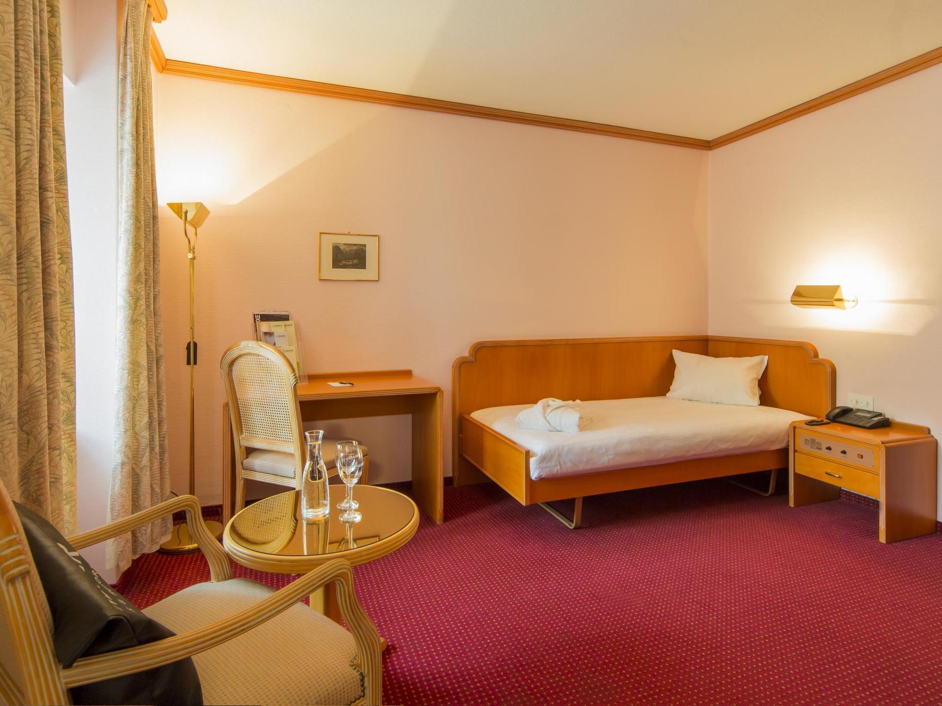 Room, Single, Single Bed, Side View