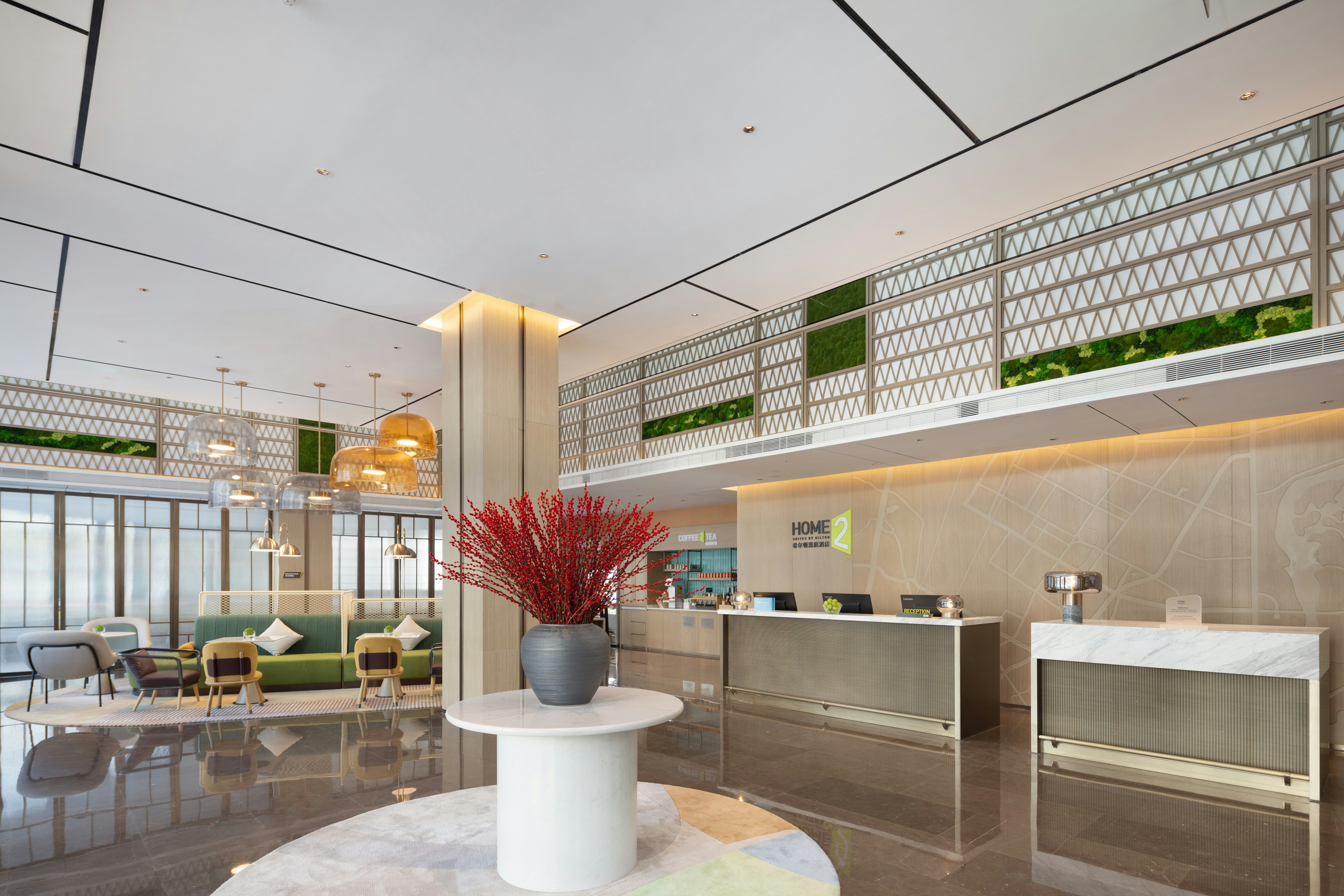 Lobby at Home2 Suites by Hilton Meishan Dongpo, MEISHAN