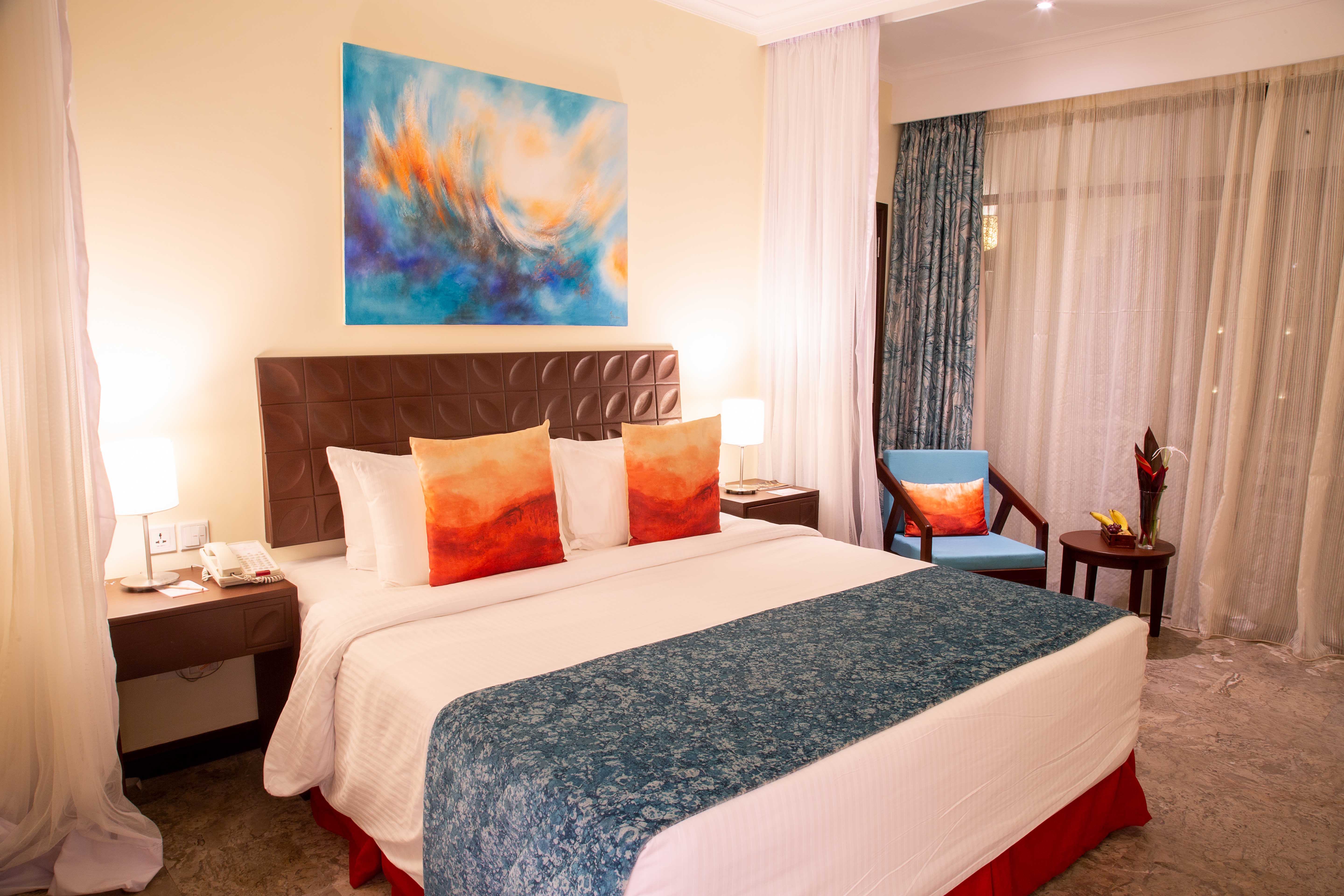 غرفة بسرير مزدوج بإطلالة على الحديقة، Sarova Whitesands Beach Resort and Spa 3/4