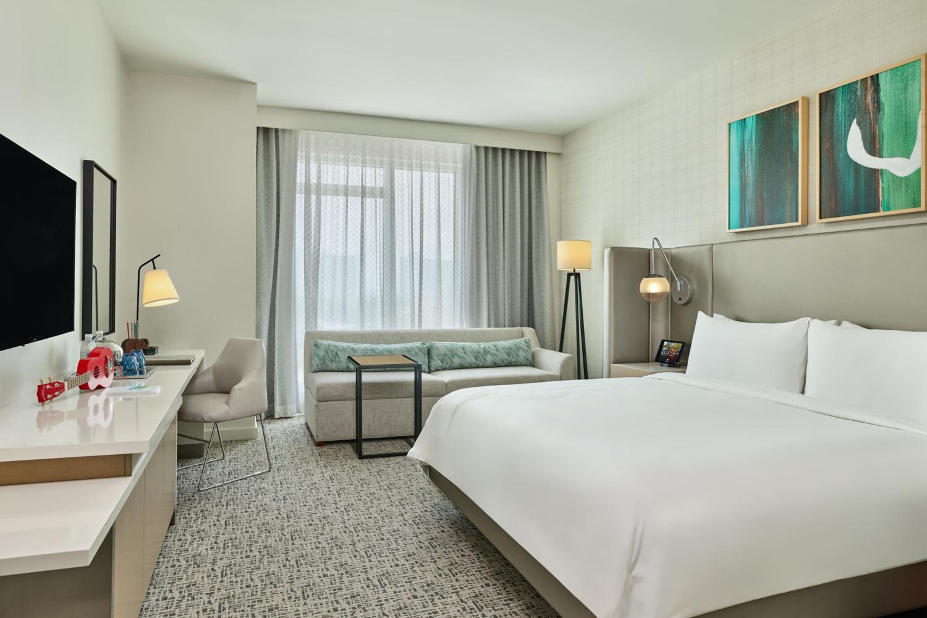 Room, King Bed, Partial View, Sofa