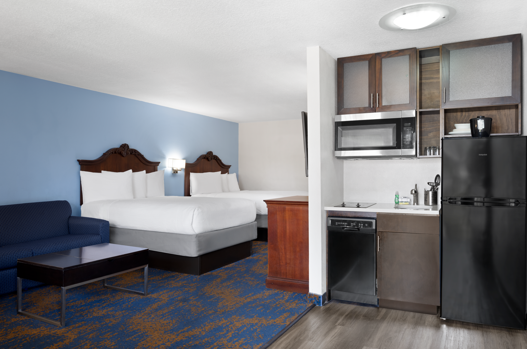 Efficiency, Suite, 2 Queen Beds