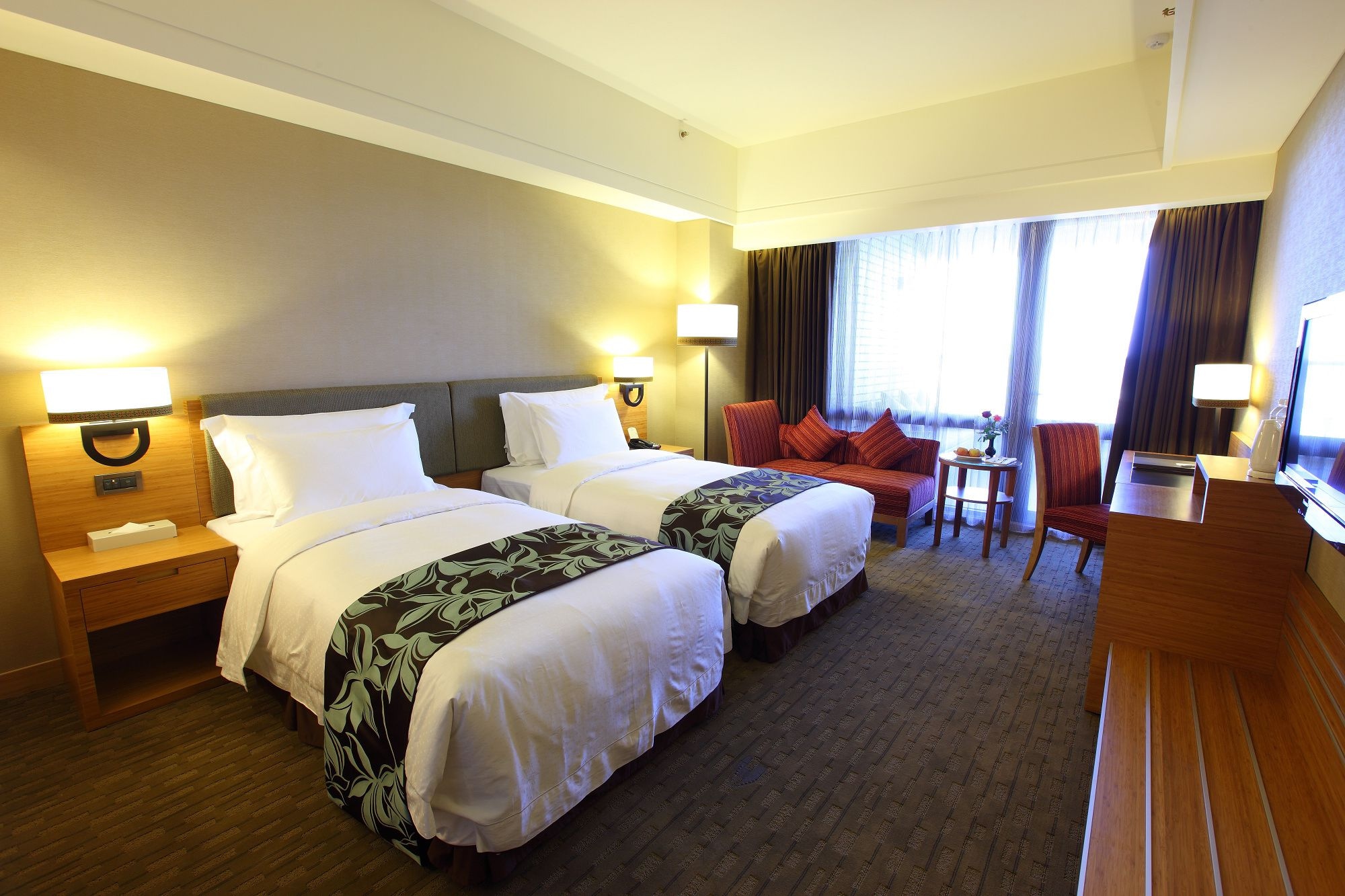 غرفة سوبيريور بسريرين منفصلين بإطلالة على البحر، FULLON HOTEL HUALIEN 5/10