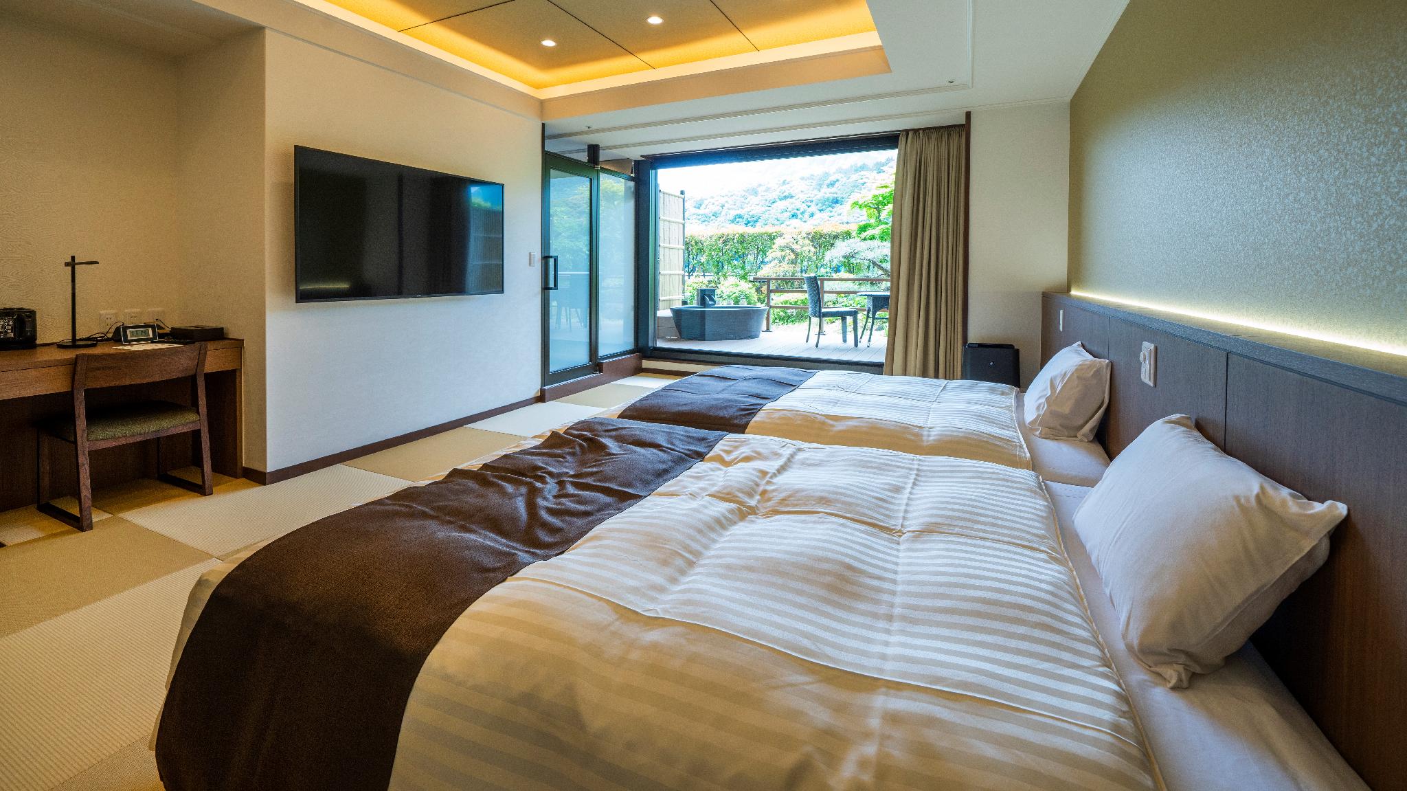 Japanese Western, Twin Beds, Mountain View, Special Floor