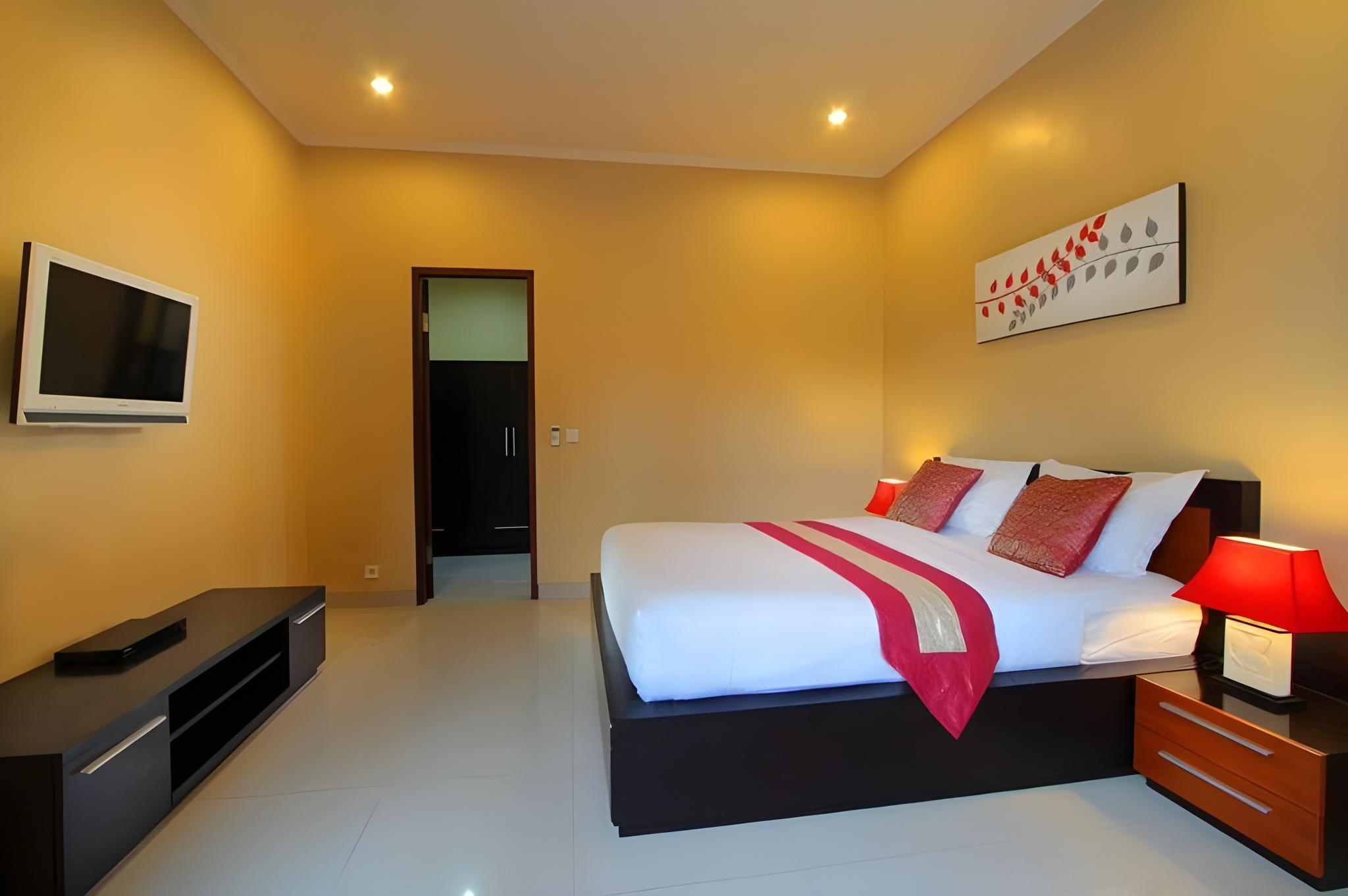 Deluxe, 2 Double Beds, Pool Terrace