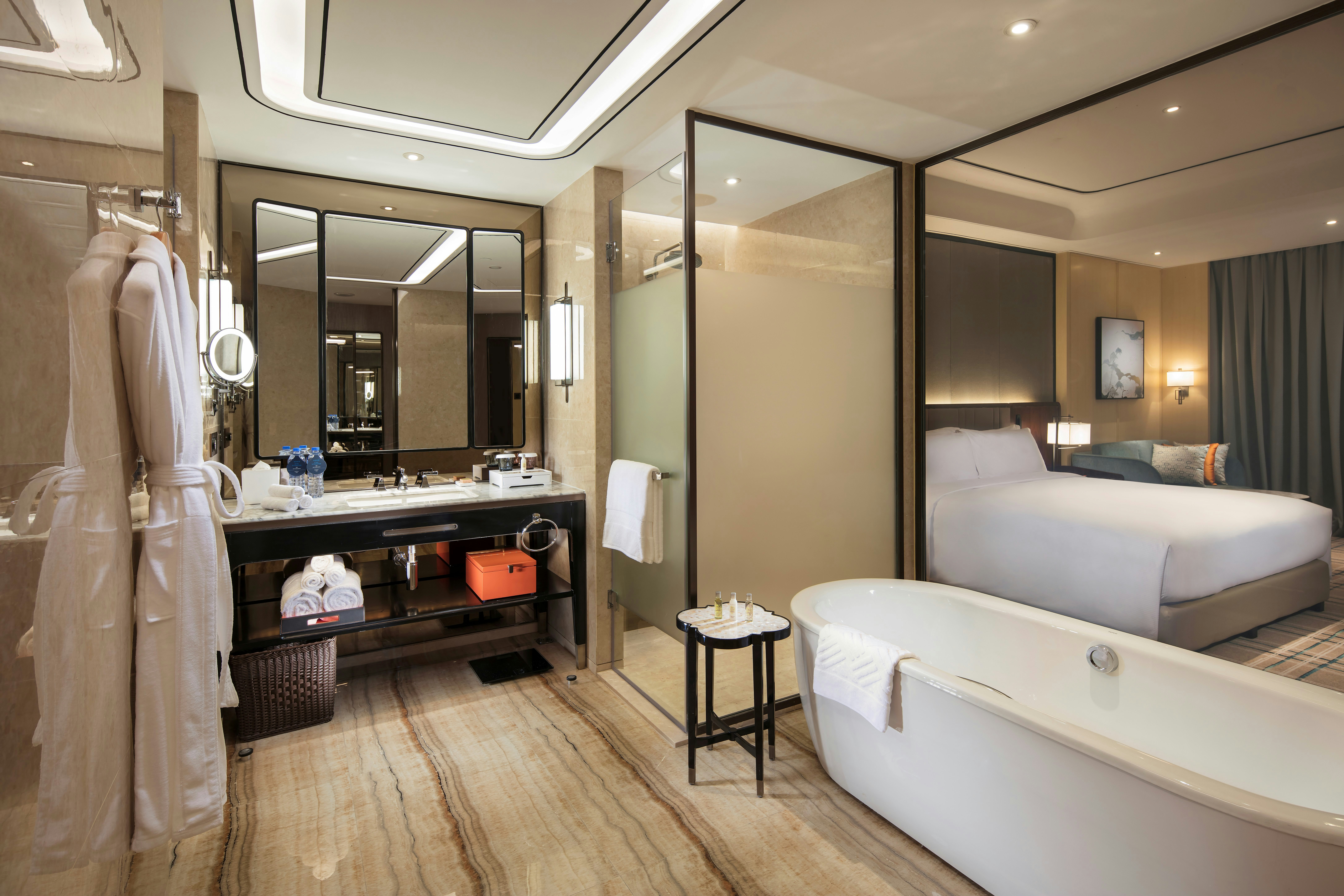 غرفة ديلوكس بسريرين منفصلين، Hilton Fuzhou 2/2