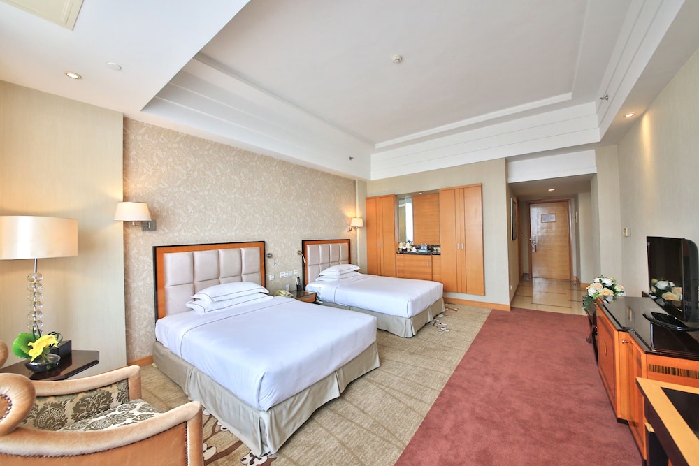 غرفة ديلوكس بسريرين منفصلين بإطلالة على المدينة، Xinhui Country Garden Phoenix Hotel 10/10