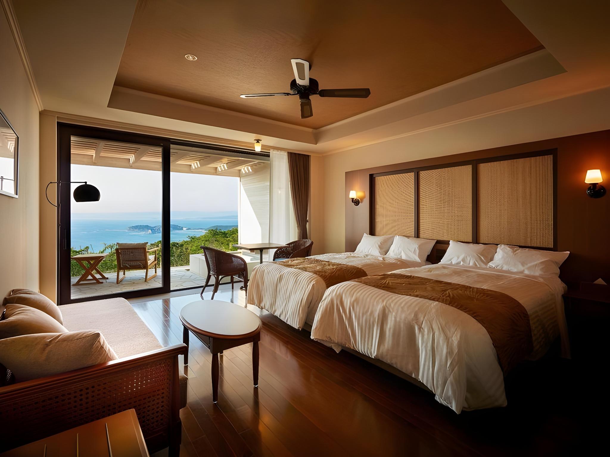 Lanai, Suite, 2 Double Beds, Ocean View, Outdoor Bath