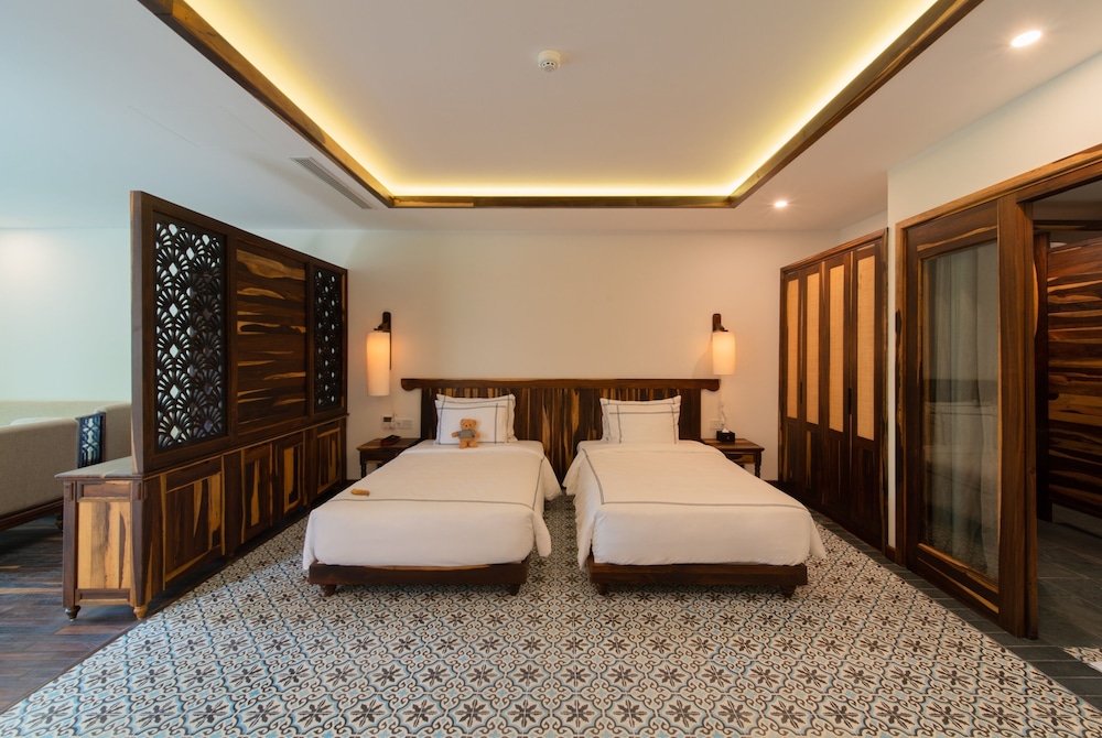 غرفة بريميوم بسريرين منفصلين بإطلالة على البحر، Alibu Resort 2/6