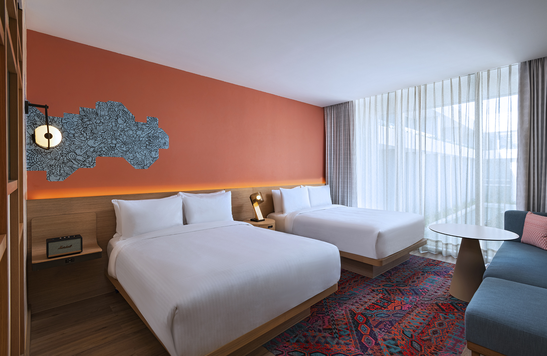 Aloft, Guest Room, 2 Queen Beds