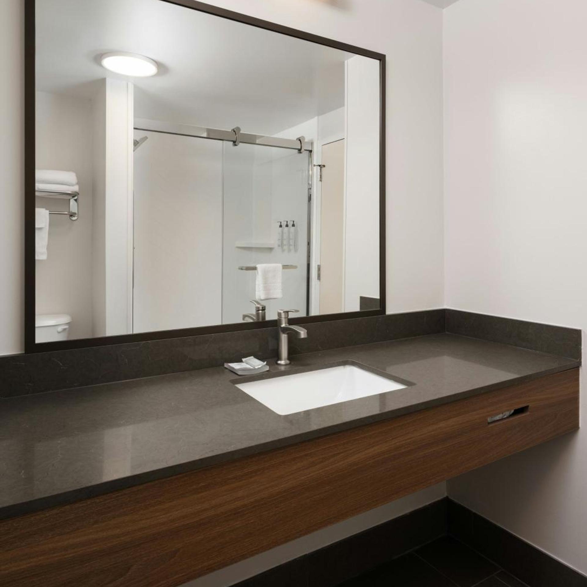 غرفة بسرير كينج بحوض استحمام لذوي الإعاقة، Fairfield Inn Suites Muskegon Norton Shores 3/5