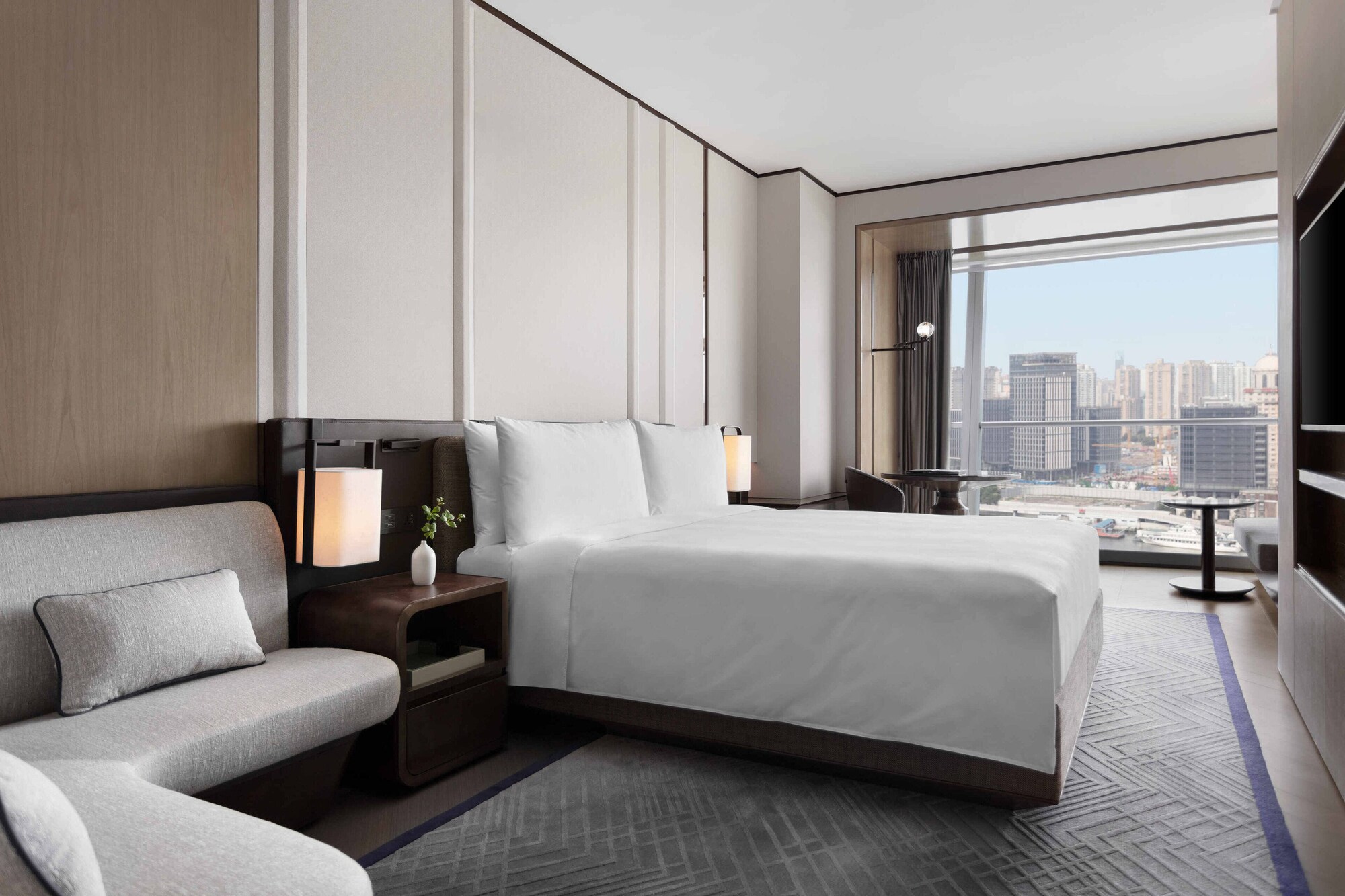 استوديو ديلوكس بسرير كينج، Jw Marriott Marquis Hotel Shanghai Pudong 2/8