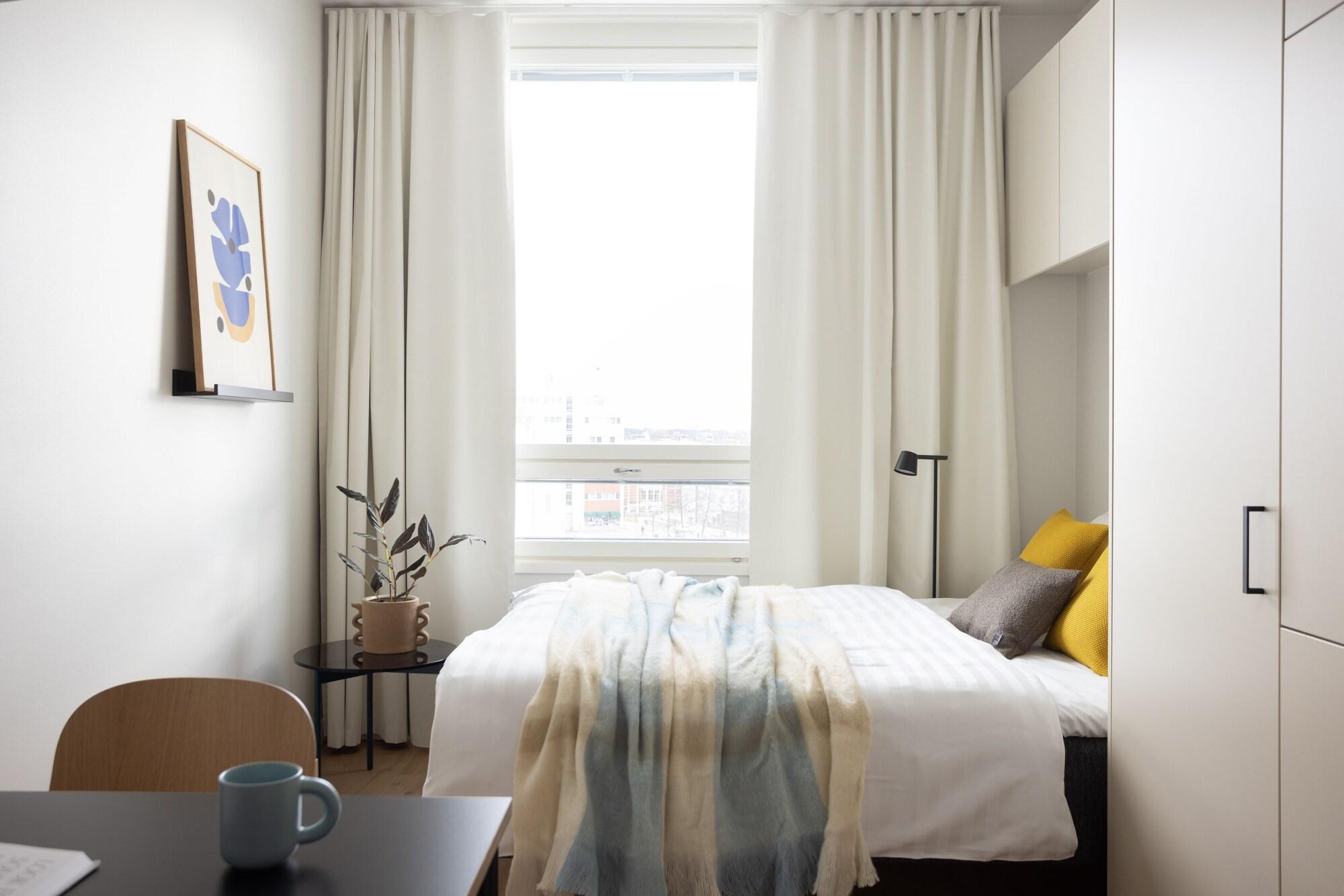 Compact fully furnished studio with a view