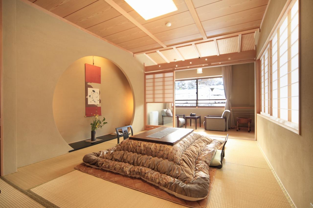 Japanese Western, Deluxe, Futon Bed, Twin Beds, Outdoor Bath