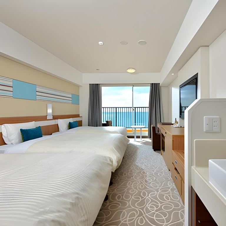 Premium, 2 Double Beds, Ocean Front, Annex