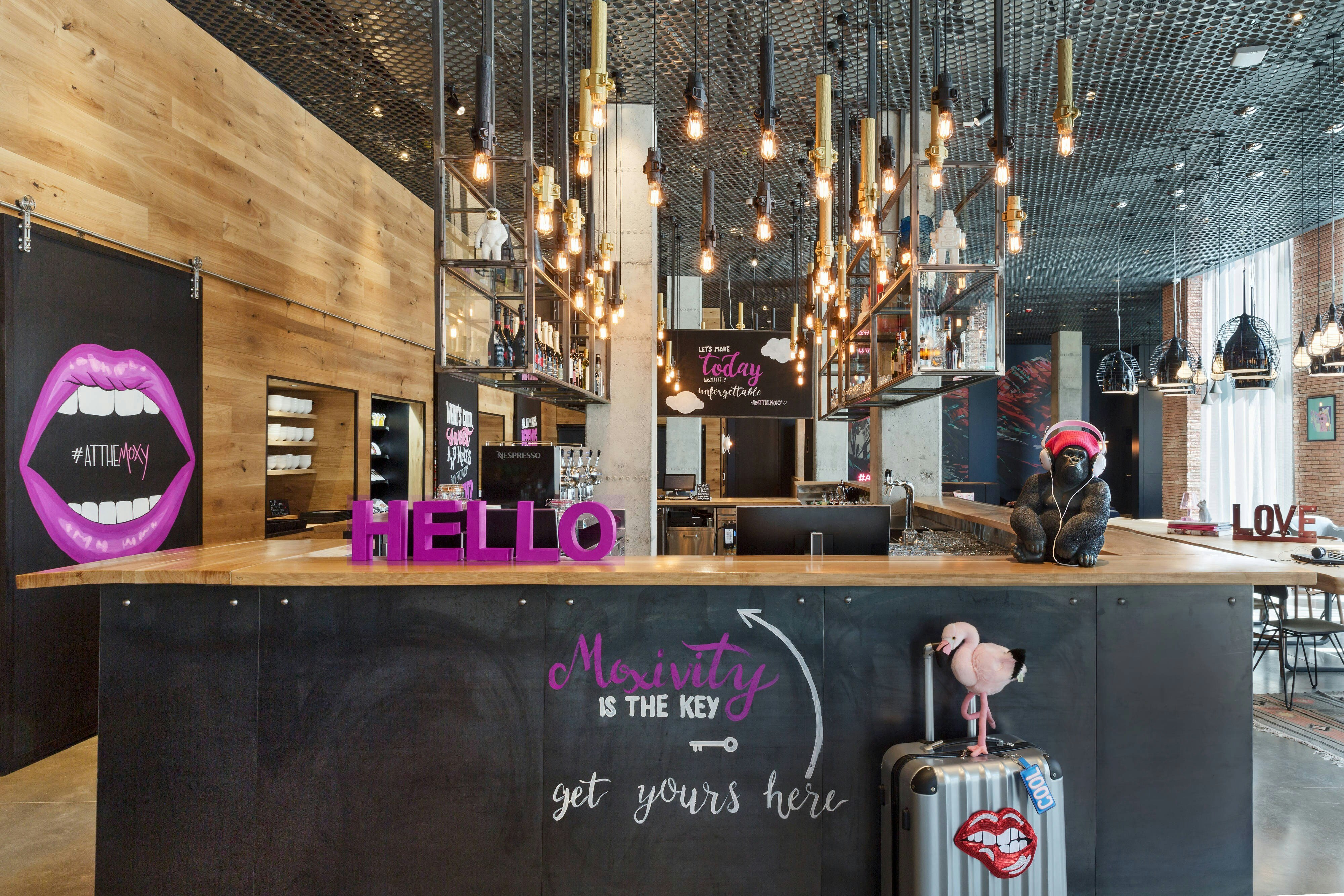 Lobby at Moxy Tbilisi, TBILISI